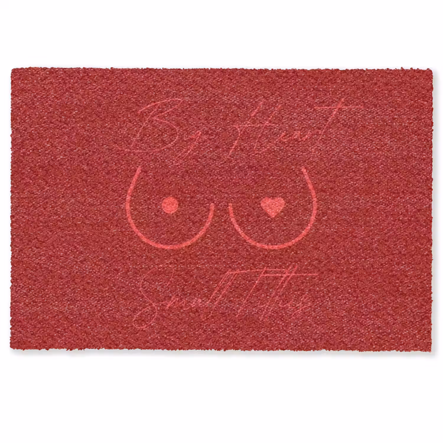 big heart small titties - Hart - Rood Deurmat klein -zkaufland3d