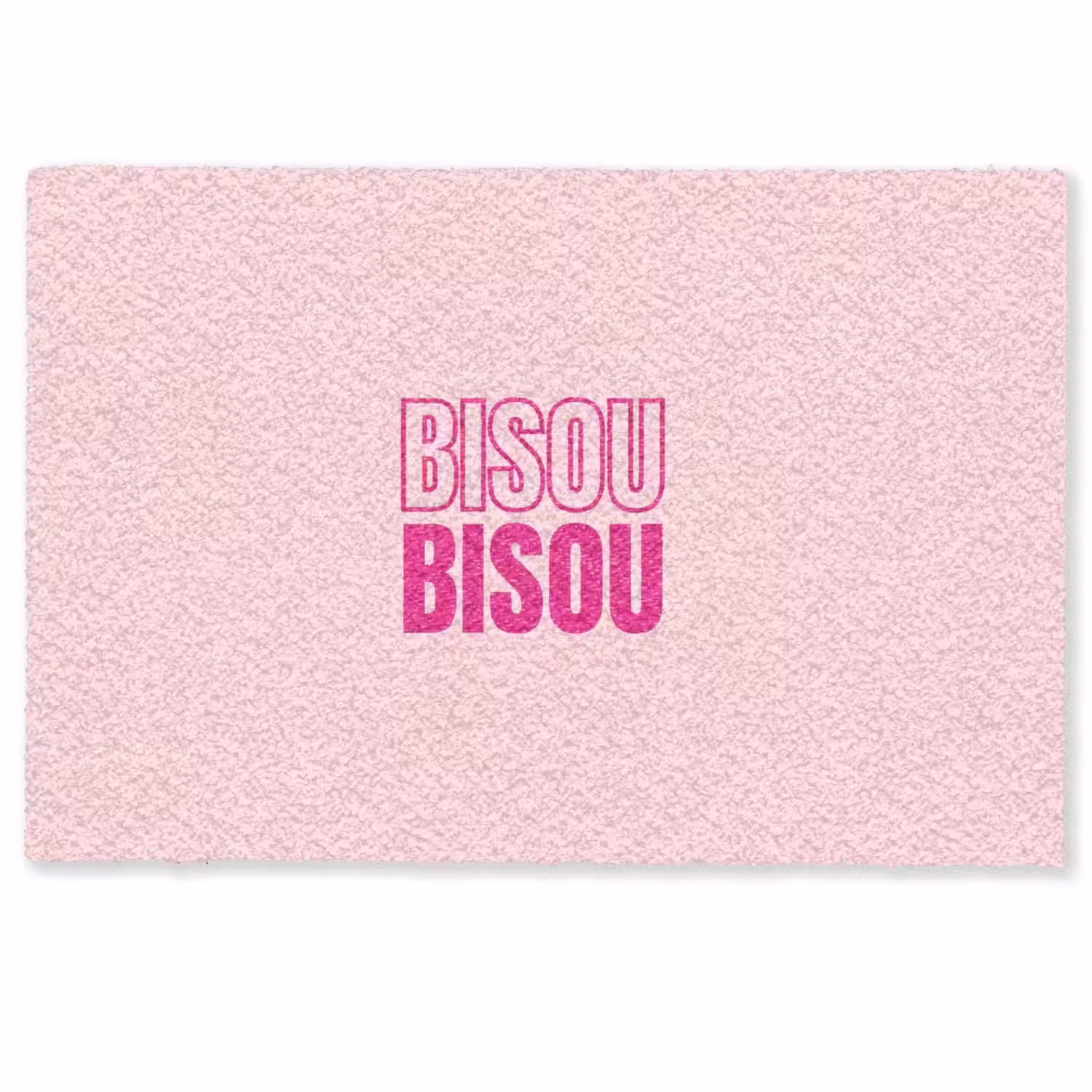 Bisou - Roze - Minimalistisch Deurmat klein -zkaufland3d