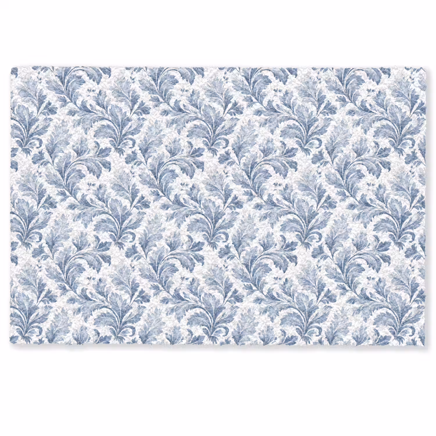 Bladeren - Blauw - Patroon Deurmat klein 898 -zkaufland3d