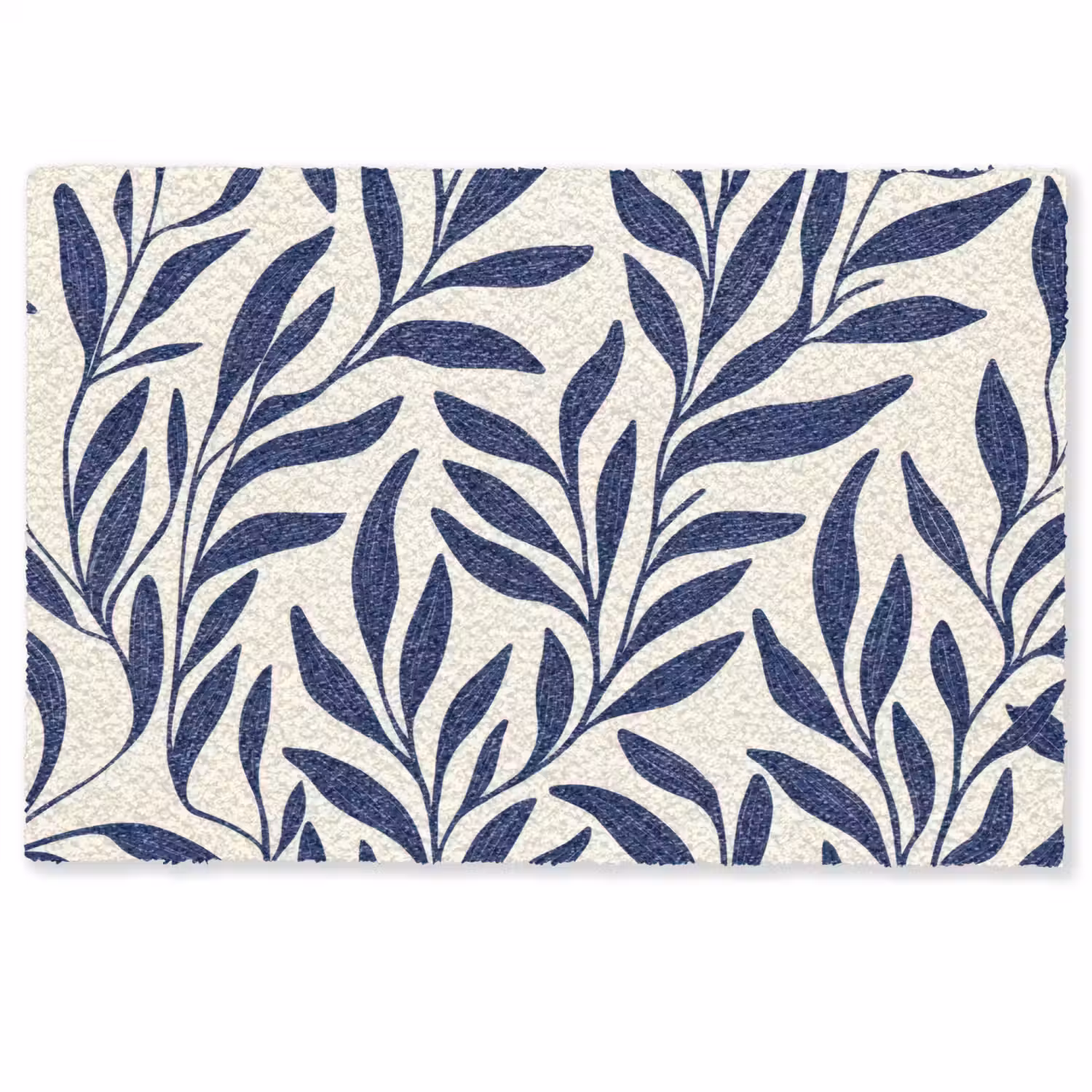 Bladeren - Klimop - Donkerblauw Deurmat klein -zkaufland3d