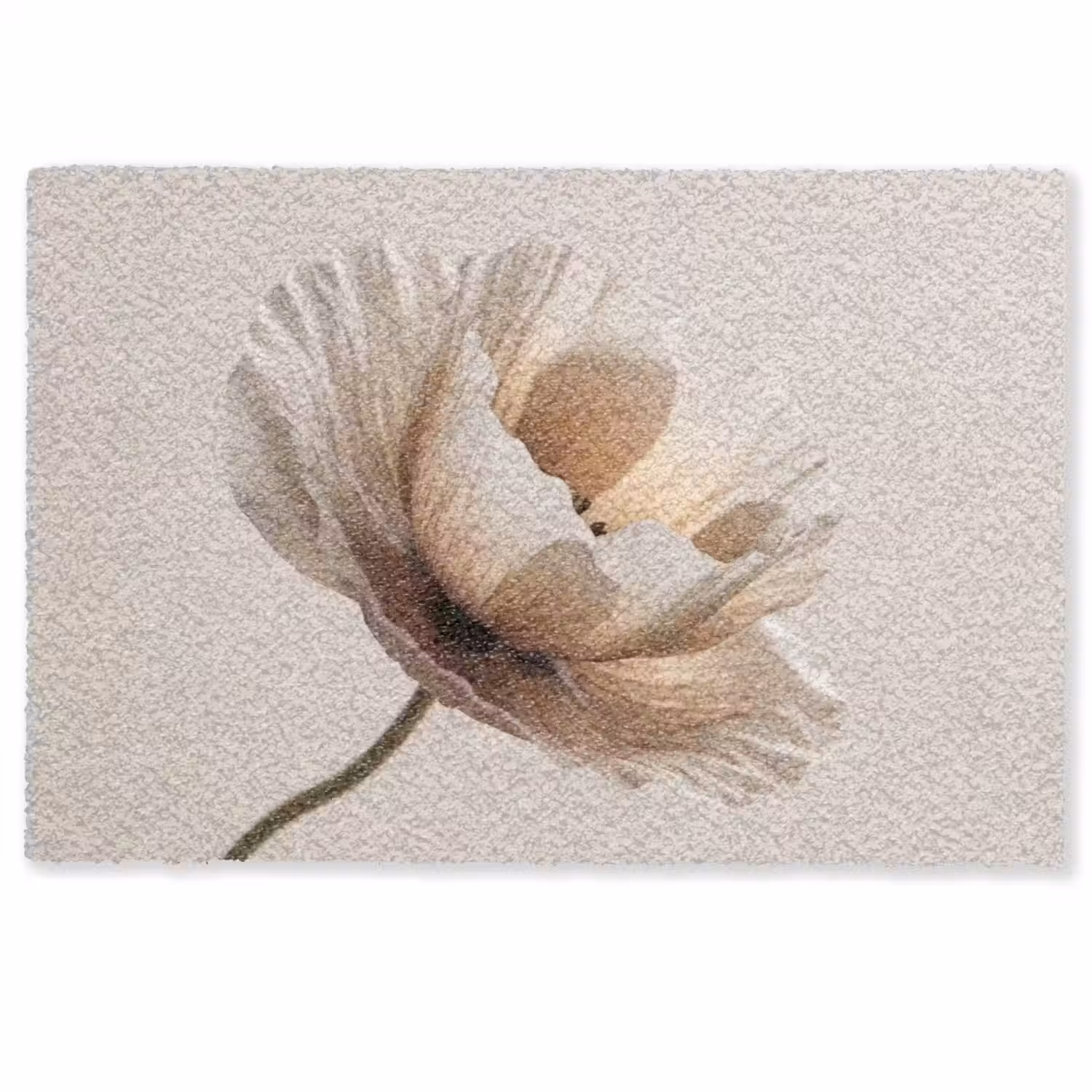Bloem - Beige - Crème Deurmat klein -zkaufland3d
