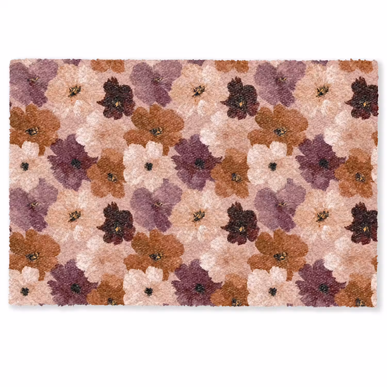 Bloemen - Abstract - Aardetinten Deurmat klein 898 -zkaufland3d
