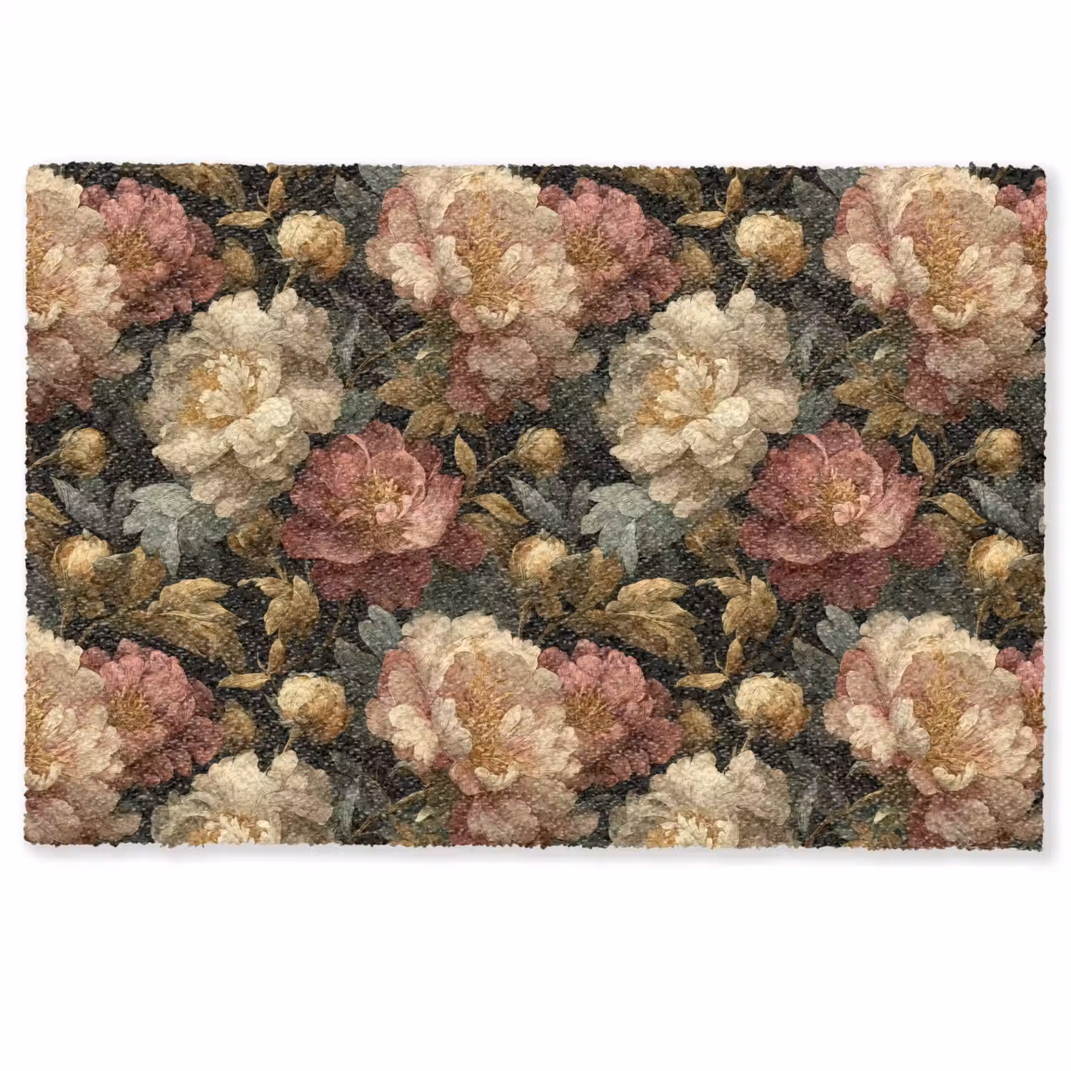 Bloemen - Barok - Patroon - Roze - Crème Deurmat klein 898 -zkaufland3d