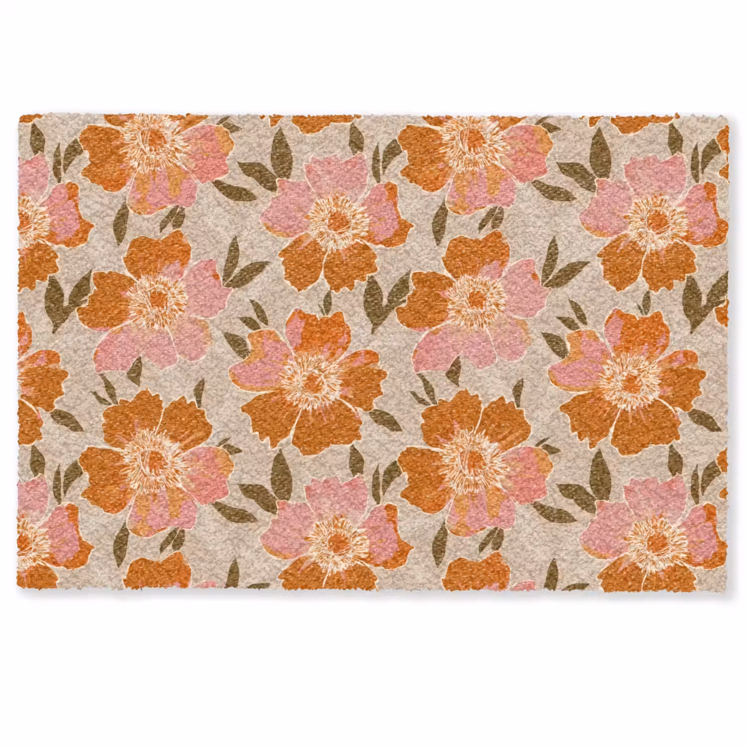 Bloemen - Motief - Retro Deurmat klein 898 -zkaufland3d