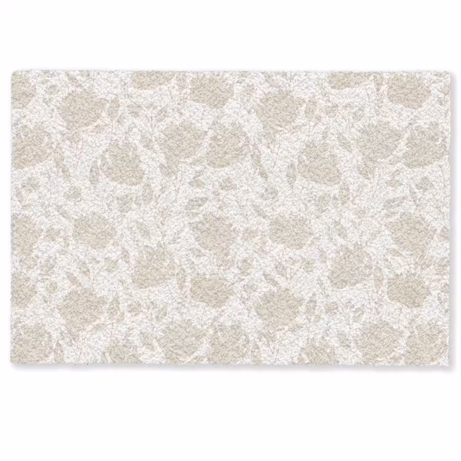Bloemenpatroon - Silhouet - Wit Deurmat klein 898 -zkaufland3d