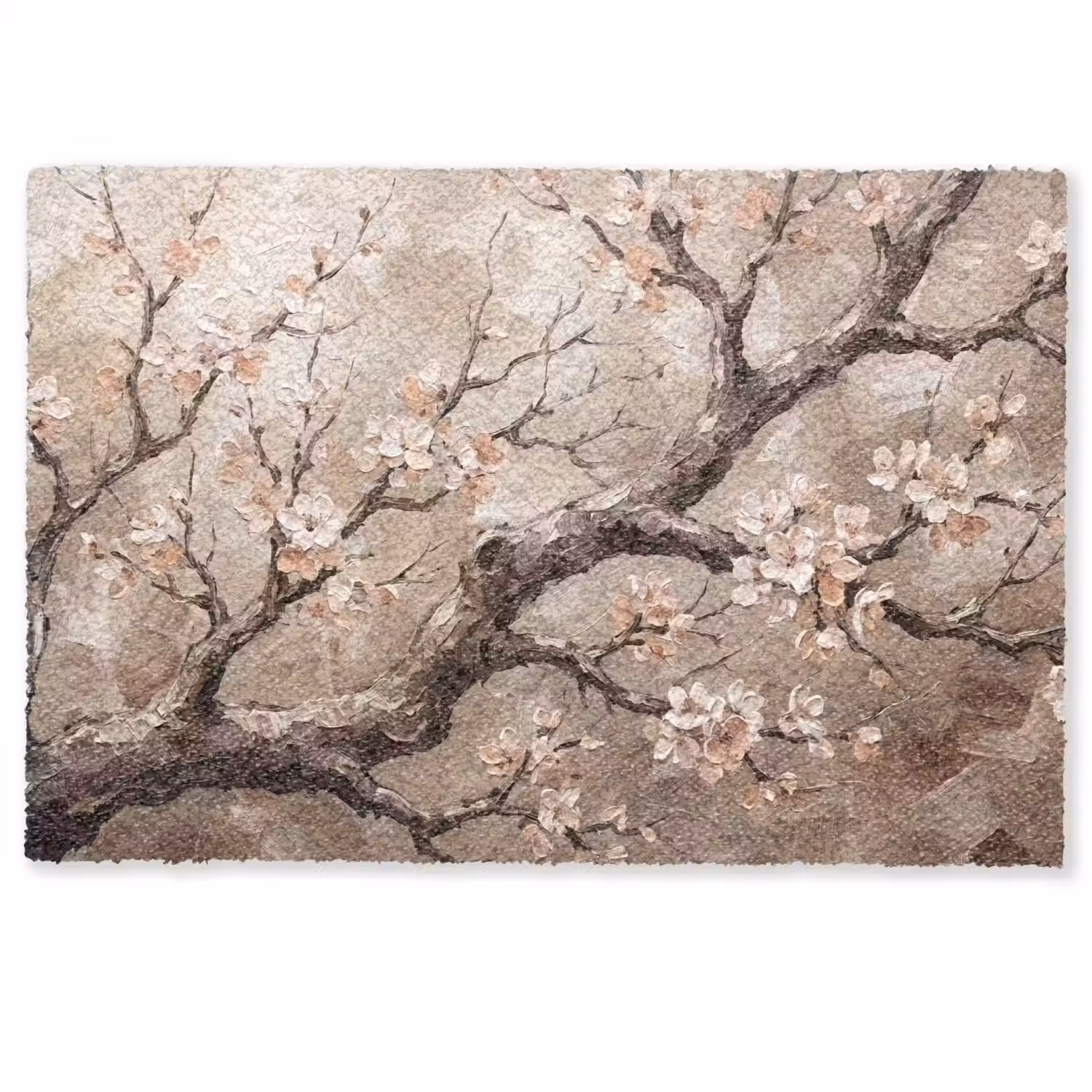 Bloesem - Takken - Schilderij - Beige - Serene Deurmat klein -zkaufland3d