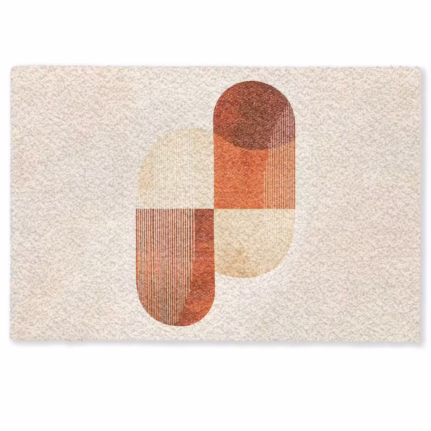 Bogen - Beige - Vormen Deurmat klein -zkaufland3d