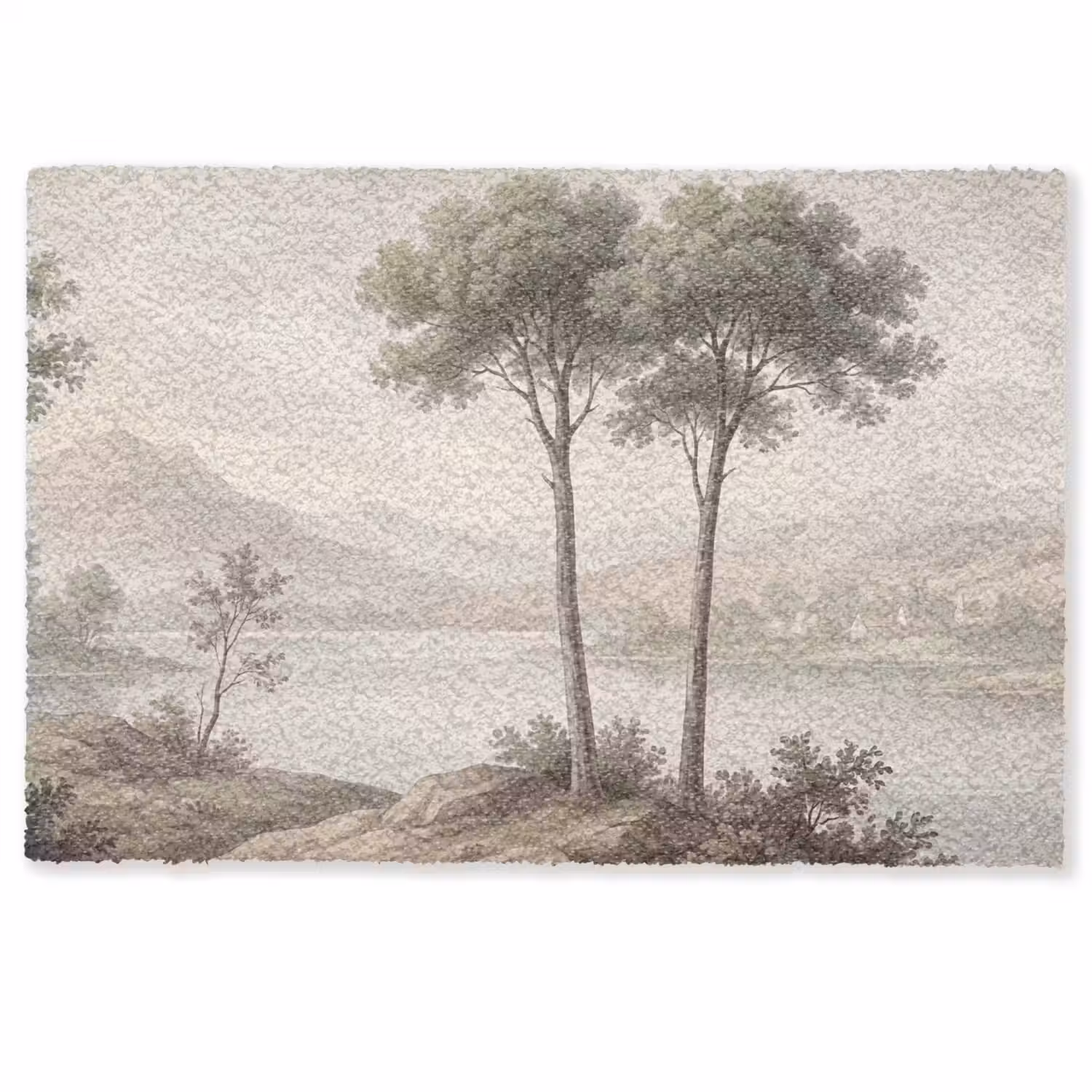 Bomen - Meer - Bergen - Illustratie Deurmat klein -zkaufland3d