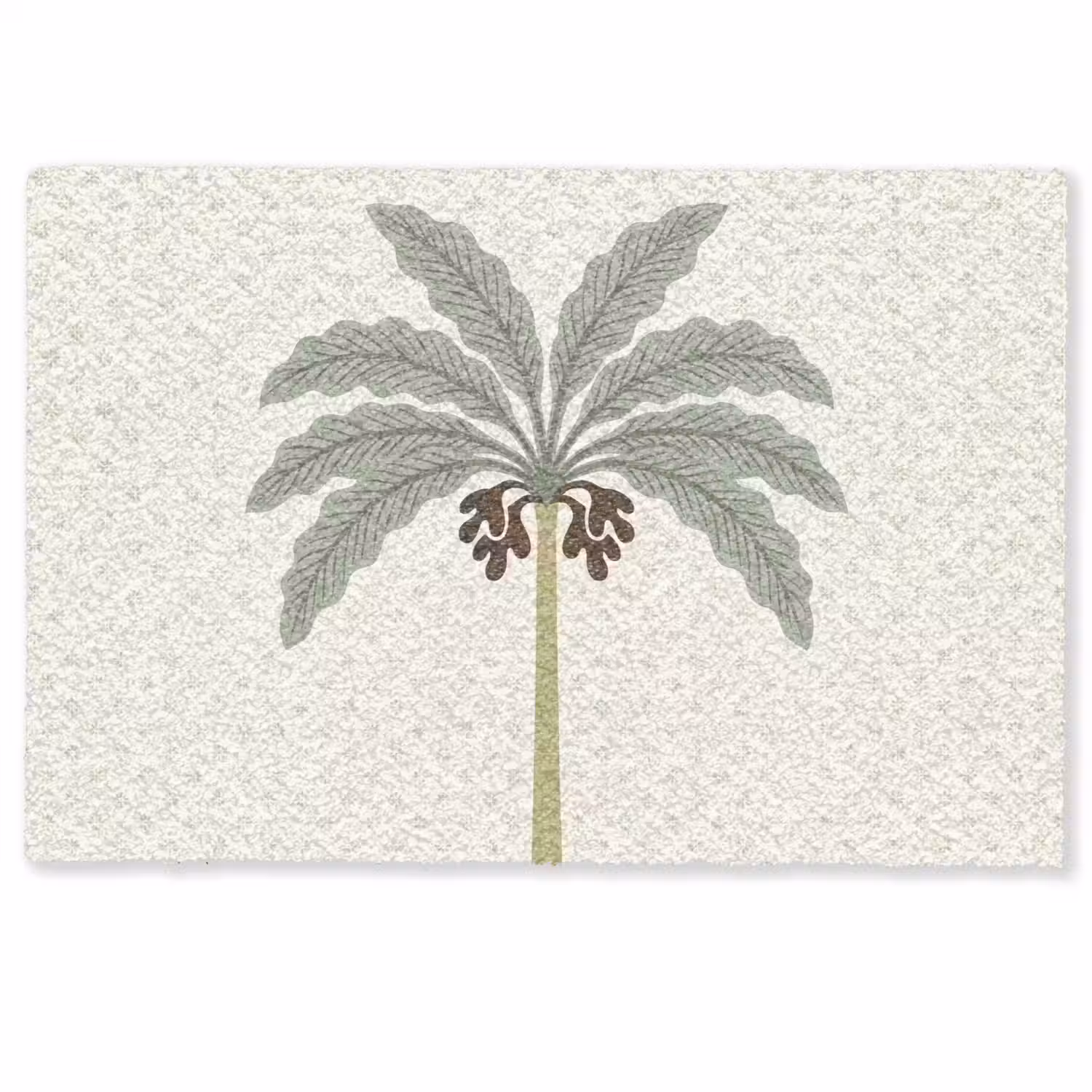 Boom - Bladeren - Groen - Decoratief - Beige Deurmat klein -zkaufland3d