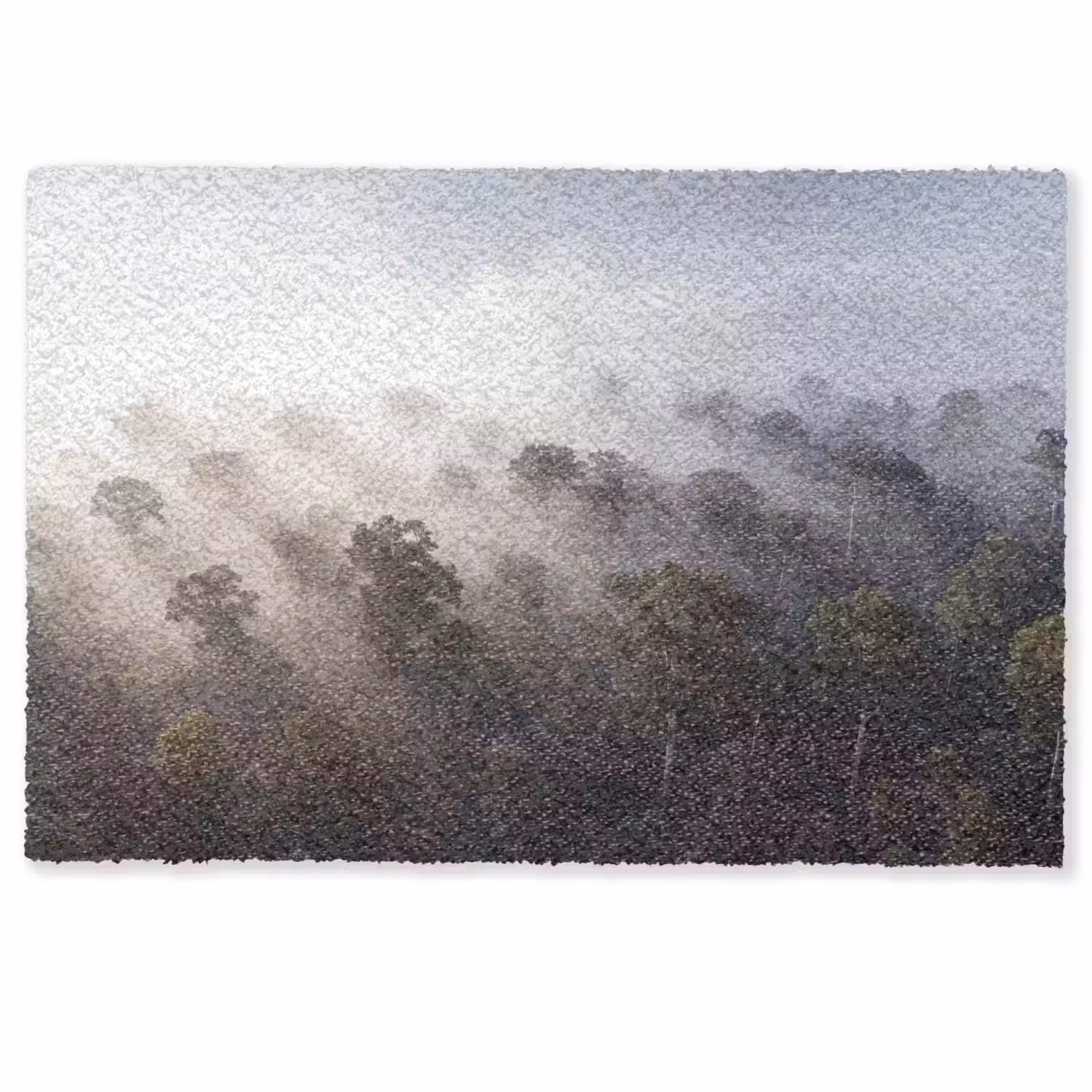 Bos - Mist - Natuur - Groen Deurmat klein -zkaufland3d