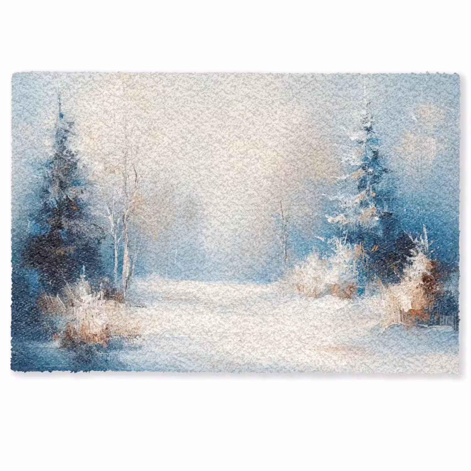 Bos - Winter - Natuur - Abstract - Sneeuw Deurmat klein -zkaufland3d