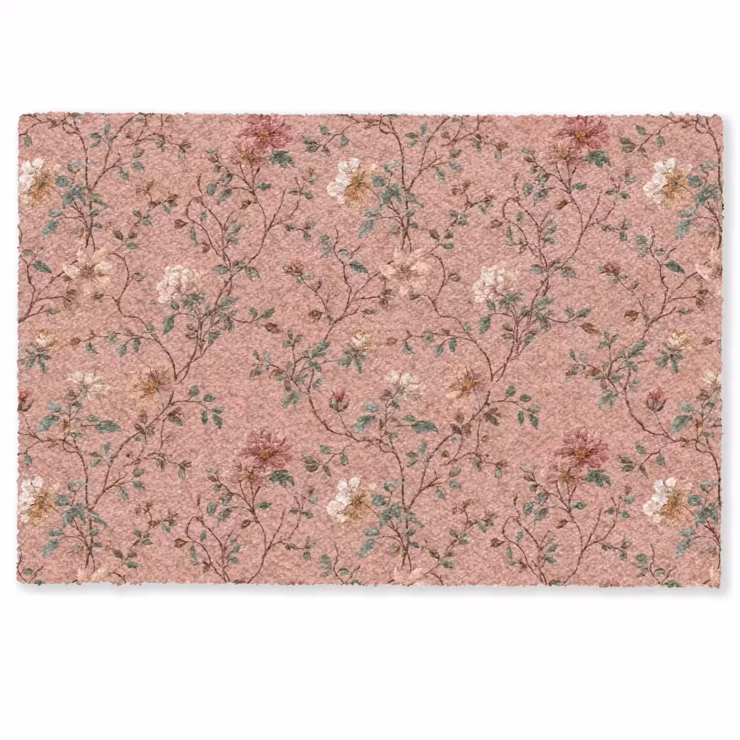 Botanisch - Bloemen - Roze Deurmat klein 898 -zkaufland3d