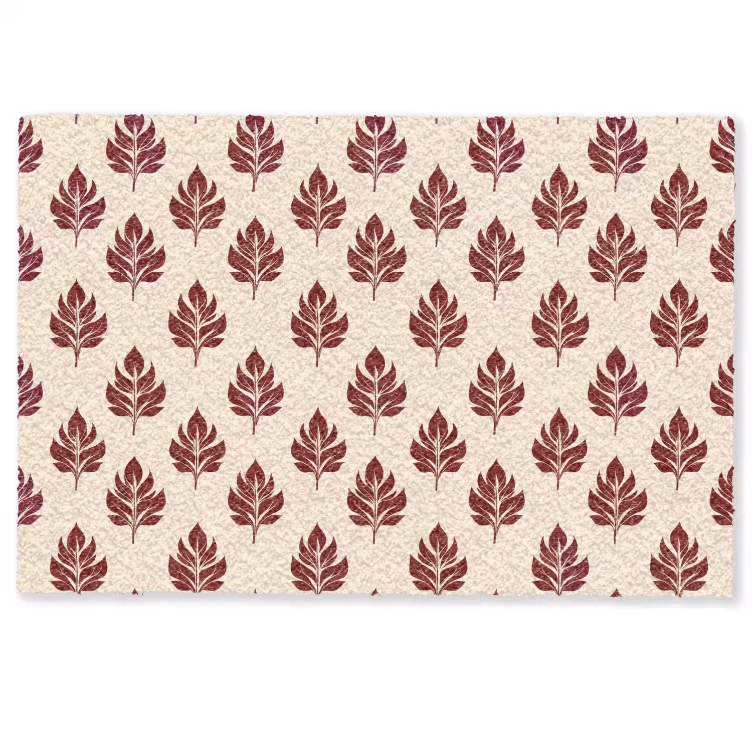 Botanisch - Patroon - Bordeaux Deurmat klein 898 -zkaufland3d