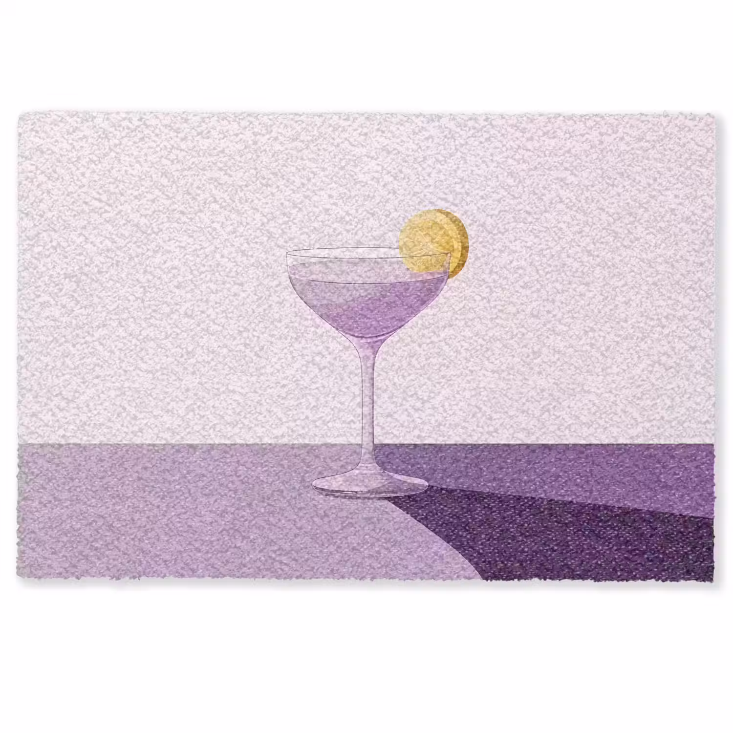 Cocktail - Paars - Minimalistisch - Citroen Deurmat klein -zkaufland3d