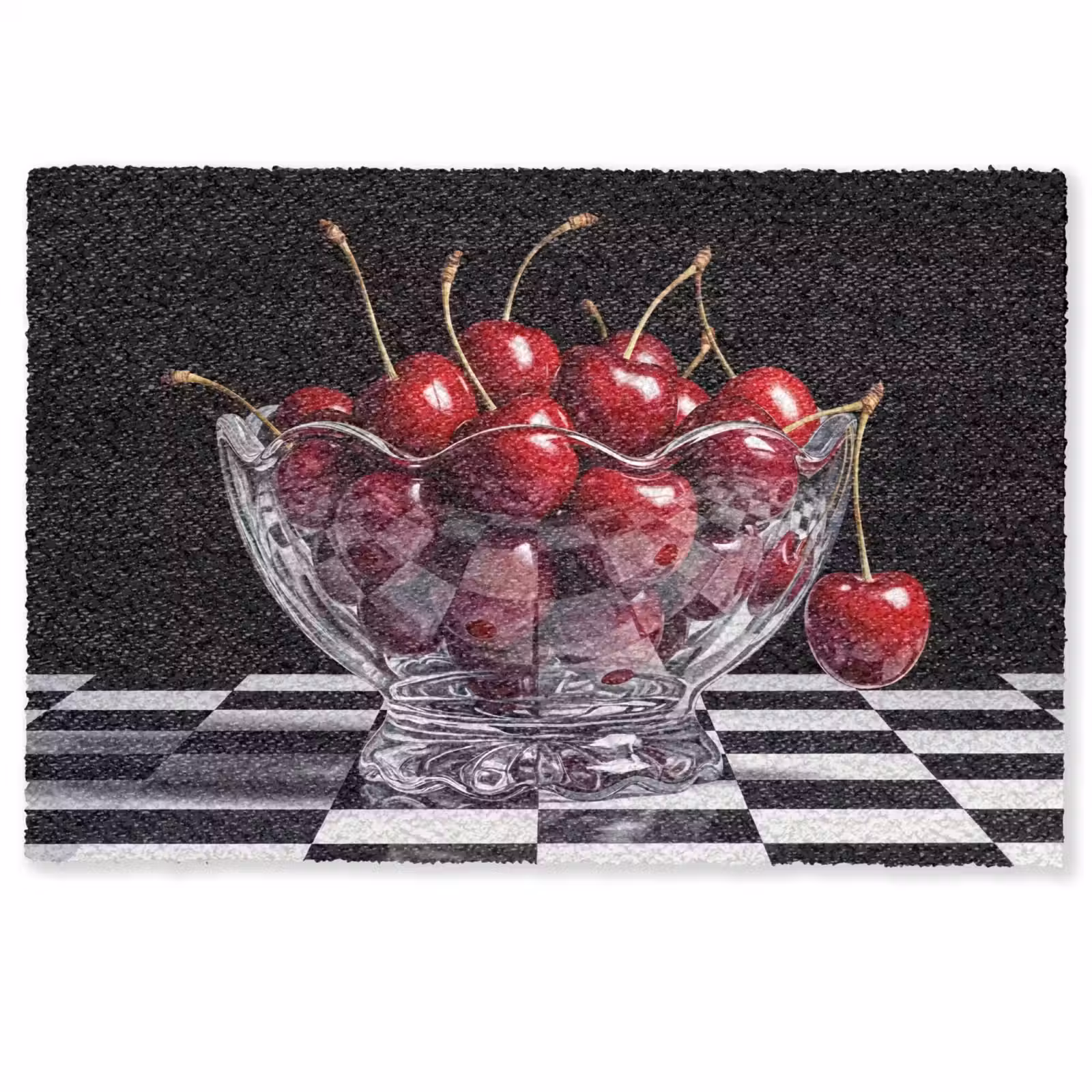 Deurmat - Eten - Kersen - Rood - Eten - Kersen - Rood Deurmat klein