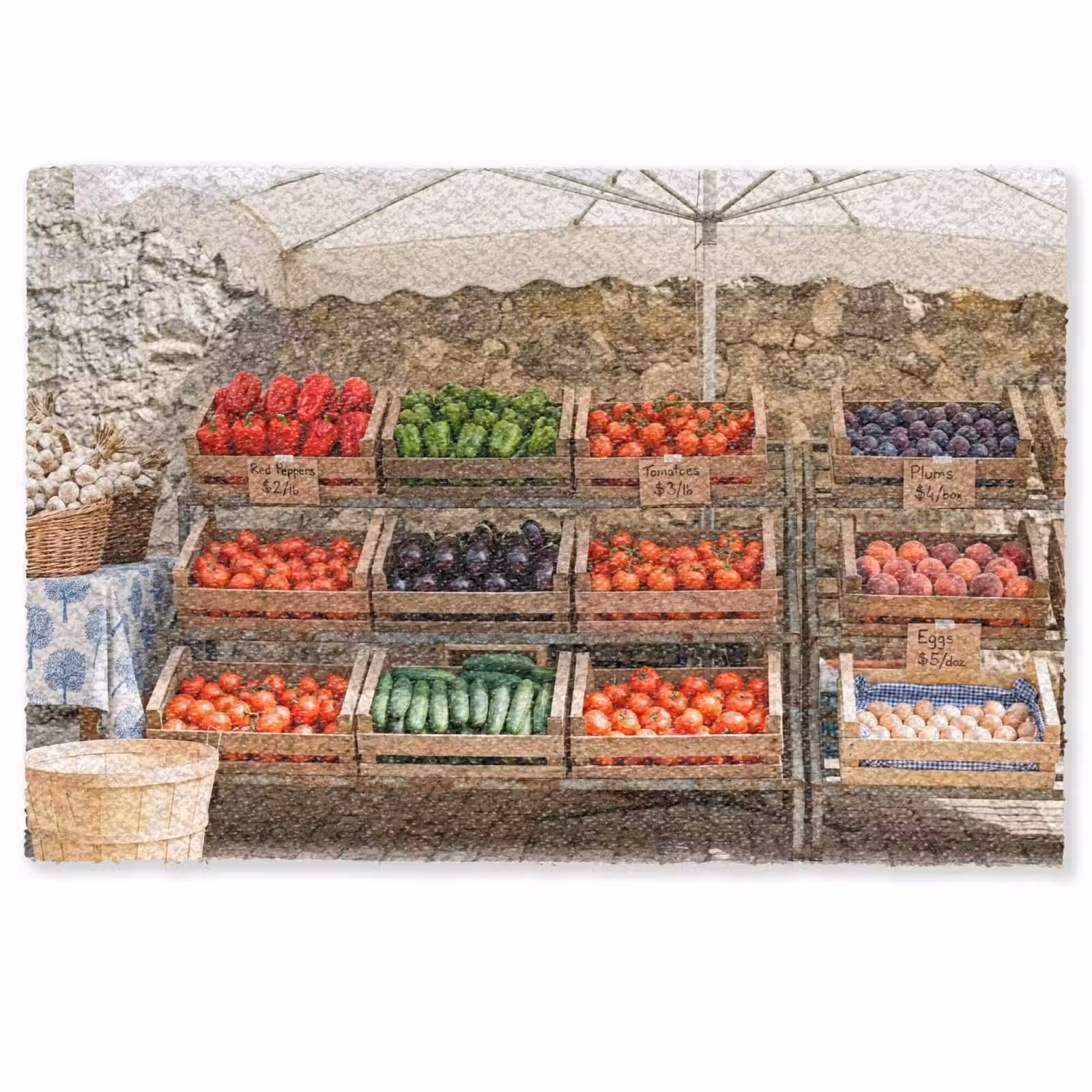 Deurmat - Eten - Markt - Vers - Eten - Markt - Vers Deurmat klein