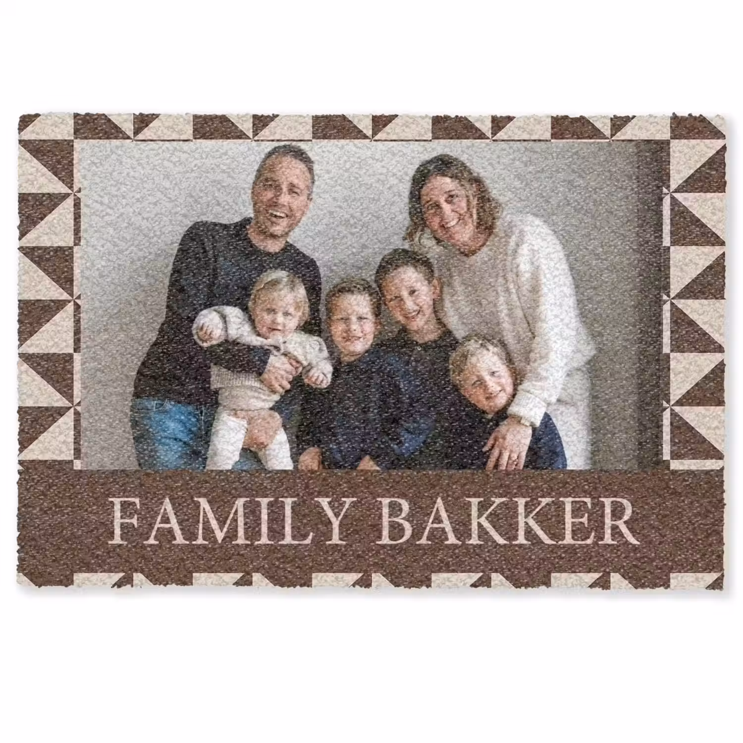 Familie - In - Patroon - Driehoek - Foto Deurmat klein -zkaufland3d