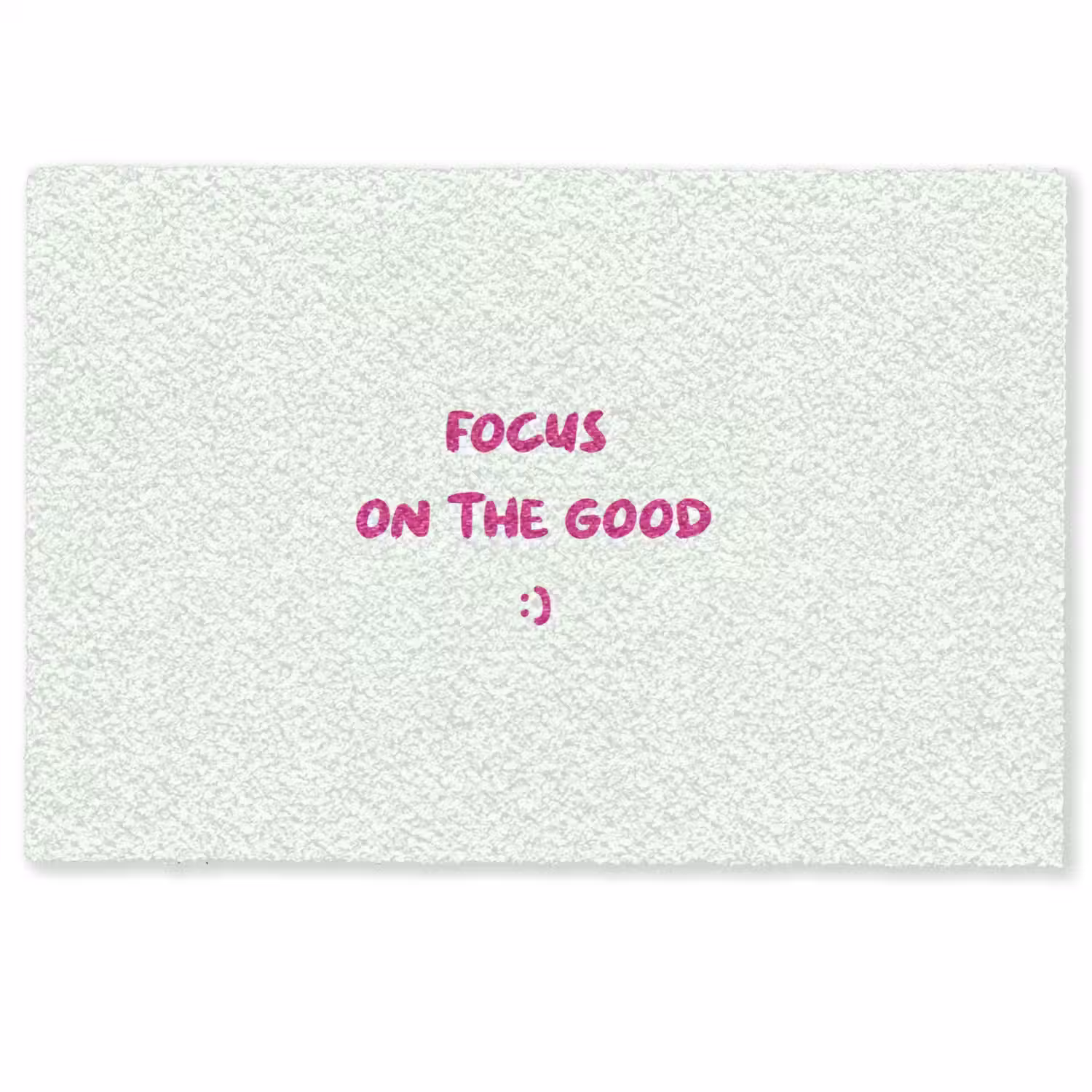Focus - Beige - Roze - Smiley Deurmat klein -zkaufland3d
