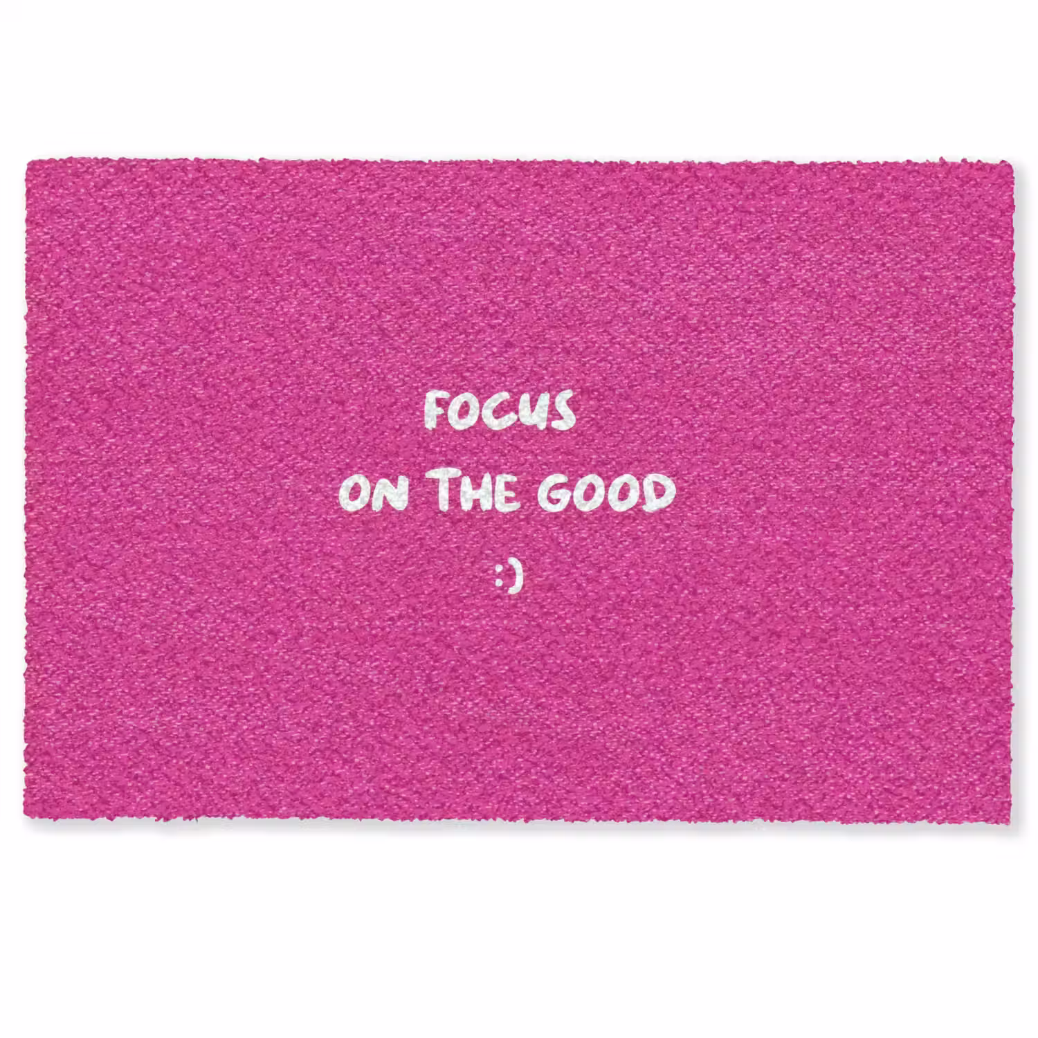 Focus - Smiley - Roze Deurmat klein -zkaufland3d