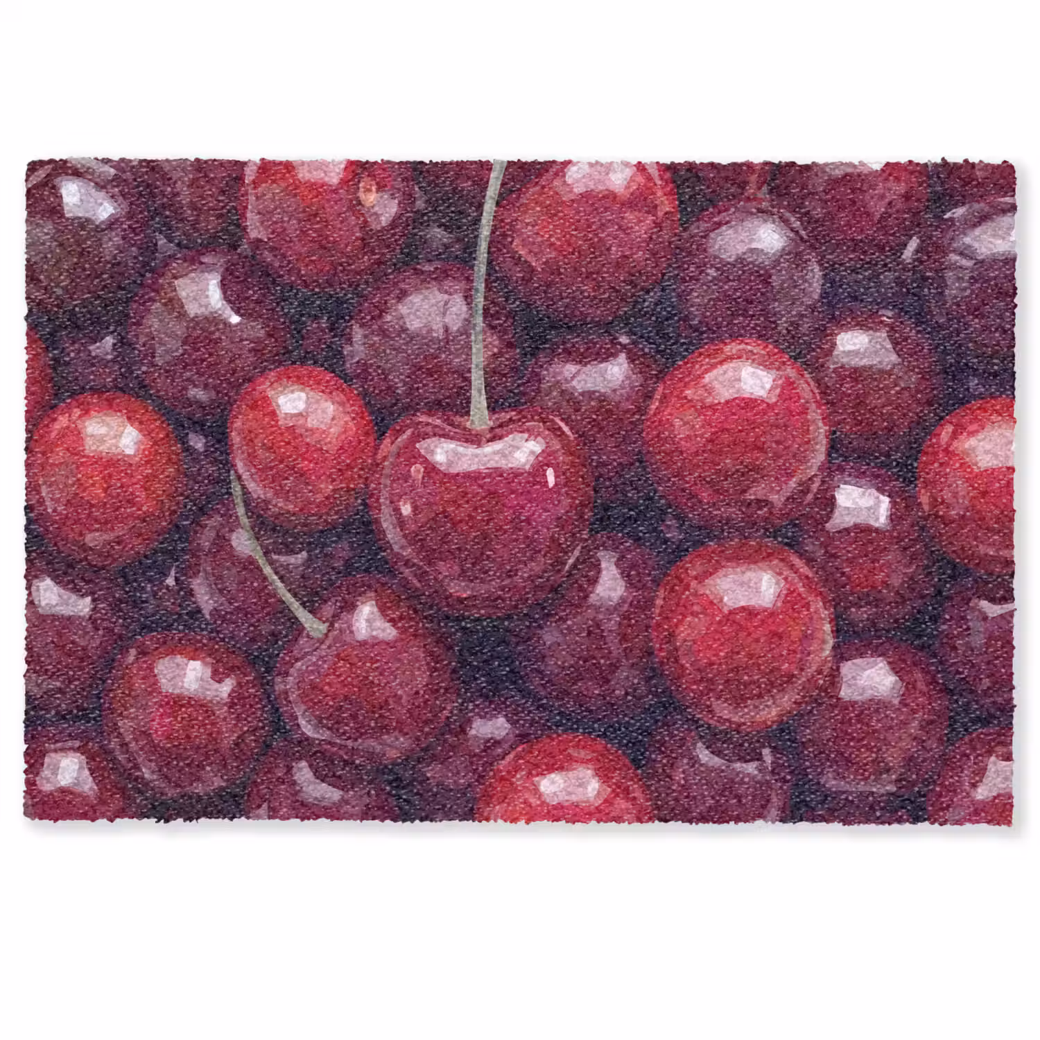 Fruit - Kersen - Eten - Modern - Rood Deurmat klein -zkaufland3d