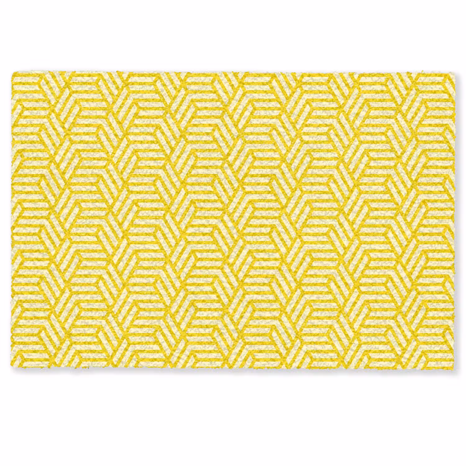 Geel - Patroon - Geometrisch Deurmat klein 898 -zkaufland3d