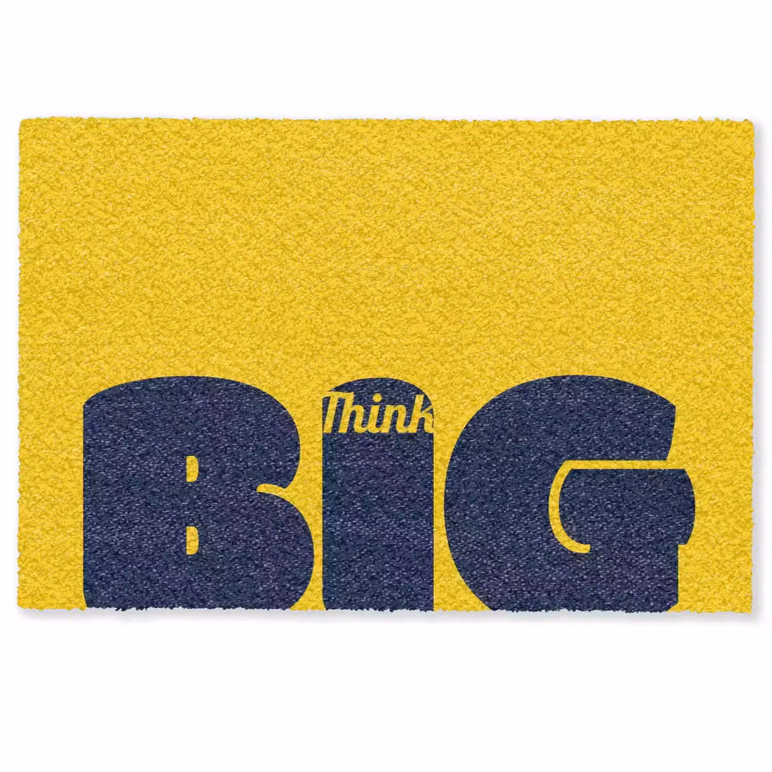 Geel - Think big - Grafisch Deurmat klein -zkaufland3d