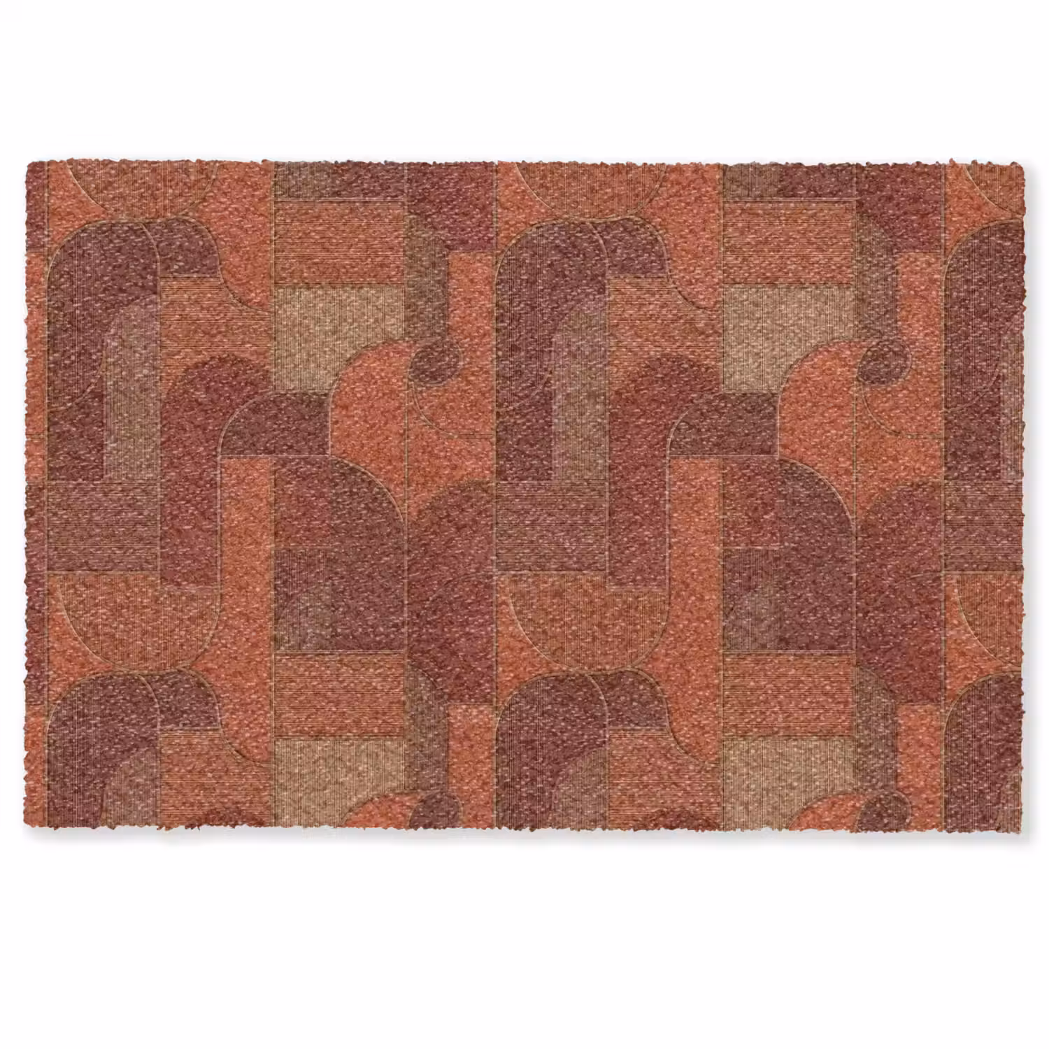 Geometrisch - Abstract - Textuur - Bruin Deurmat klein 898 -zkaufland3d