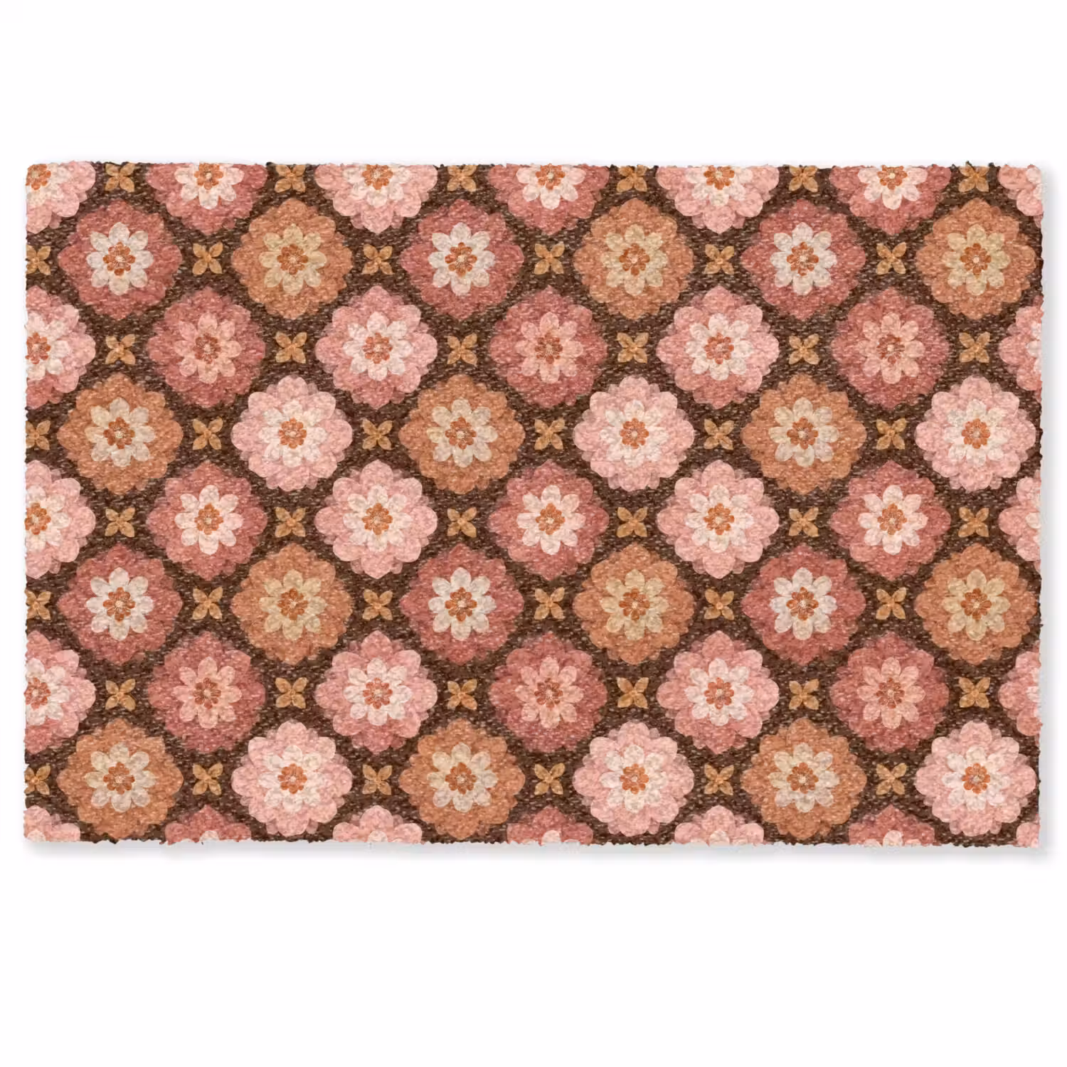 Geometrisch - Bloemen - Kleurrijk Deurmat klein 898 -zkaufland3d