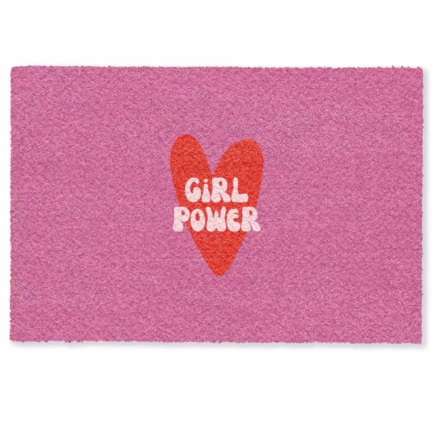 Girl power - Hart - Roze - Rood Deurmat klein -zkaufland3d
