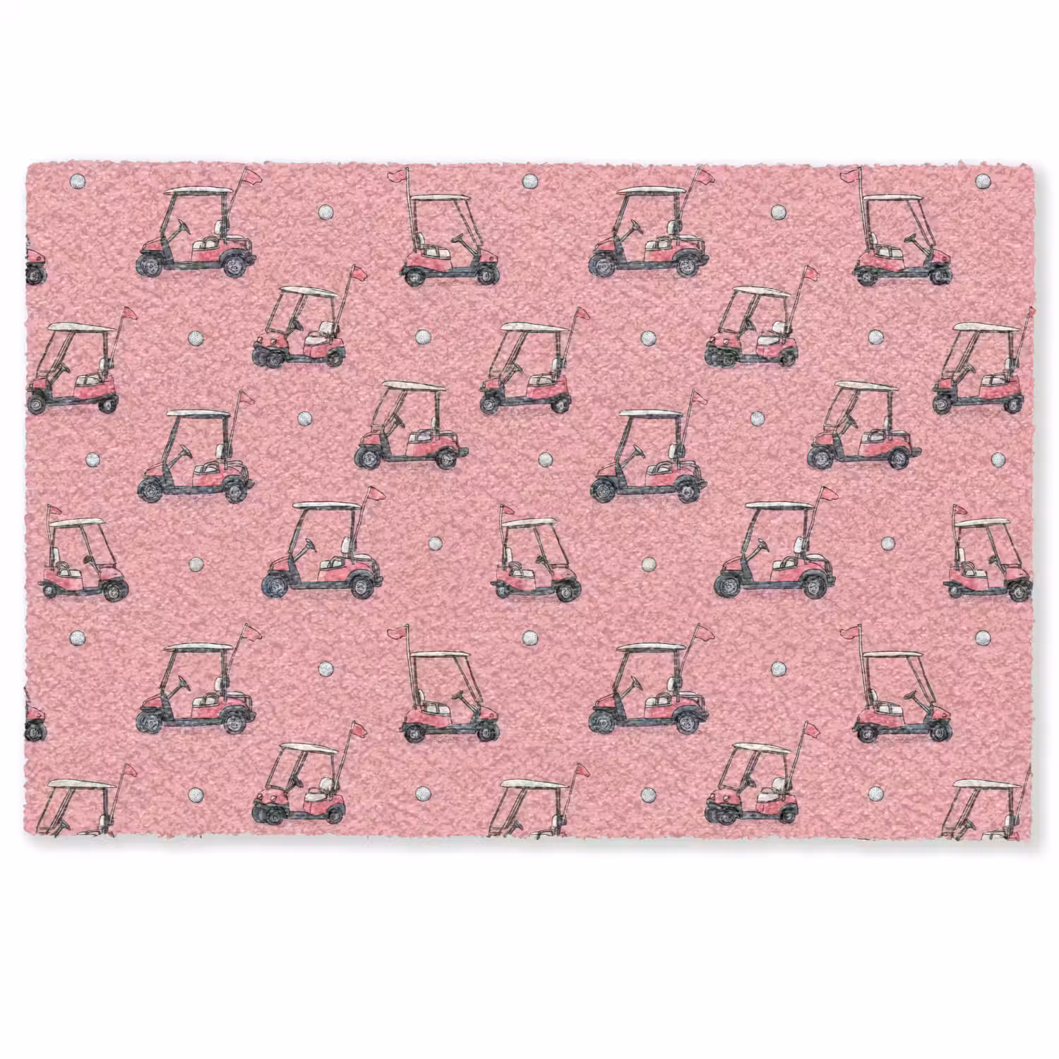Golfkar - Retro - Roze Deurmat klein 898 -zkaufland3d