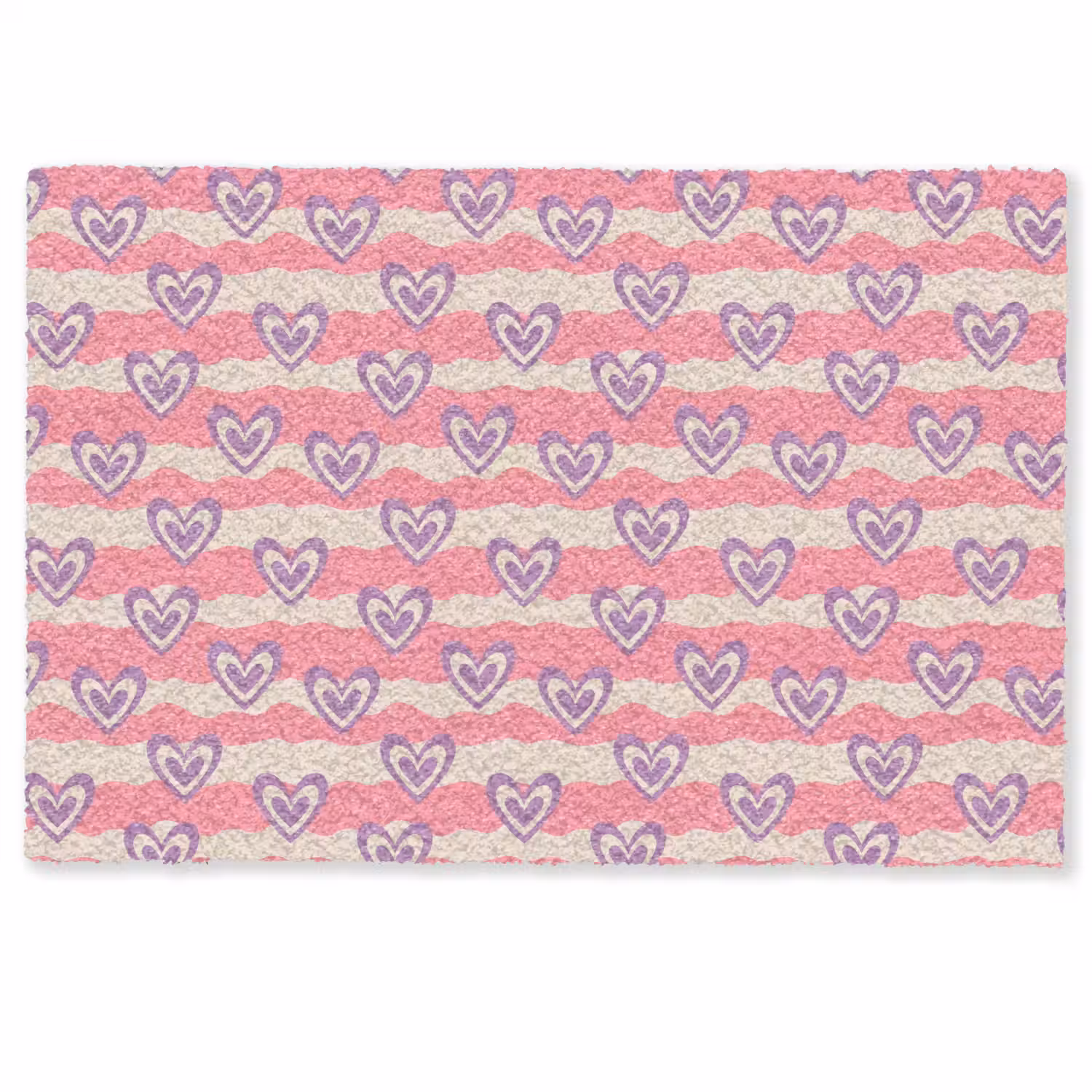 Golven - Patroon - Hartjes - Retro Deurmat klein 898 -zkaufland3d