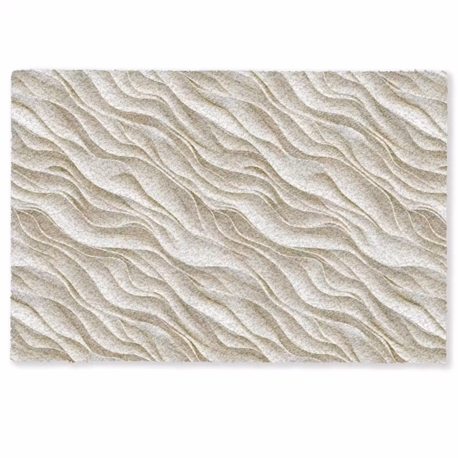 Golven - Wit - Minimalistisch Deurmat klein 898 -zkaufland3d