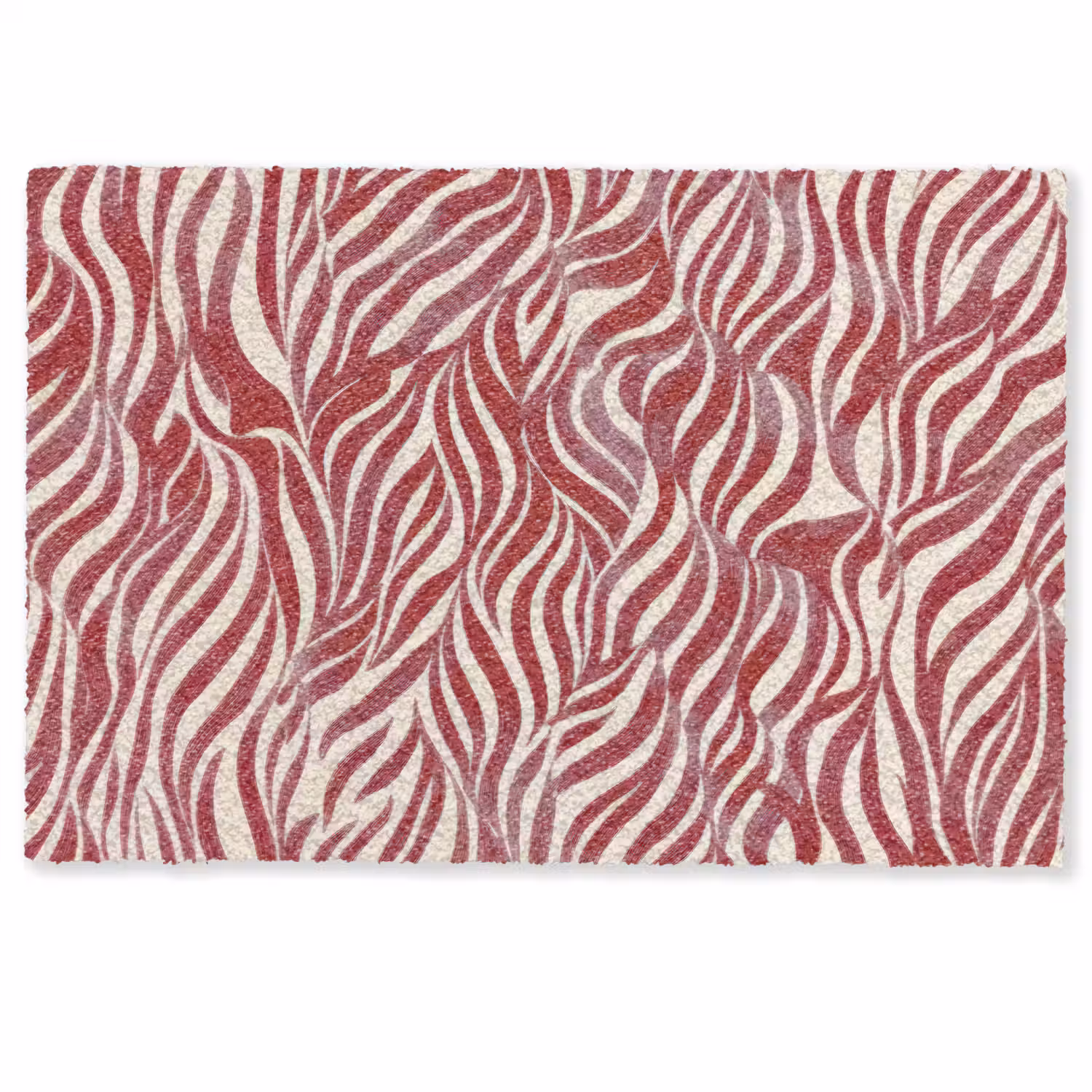 Golvende vormen - Abstract - Rood Deurmat klein -zkaufland3d