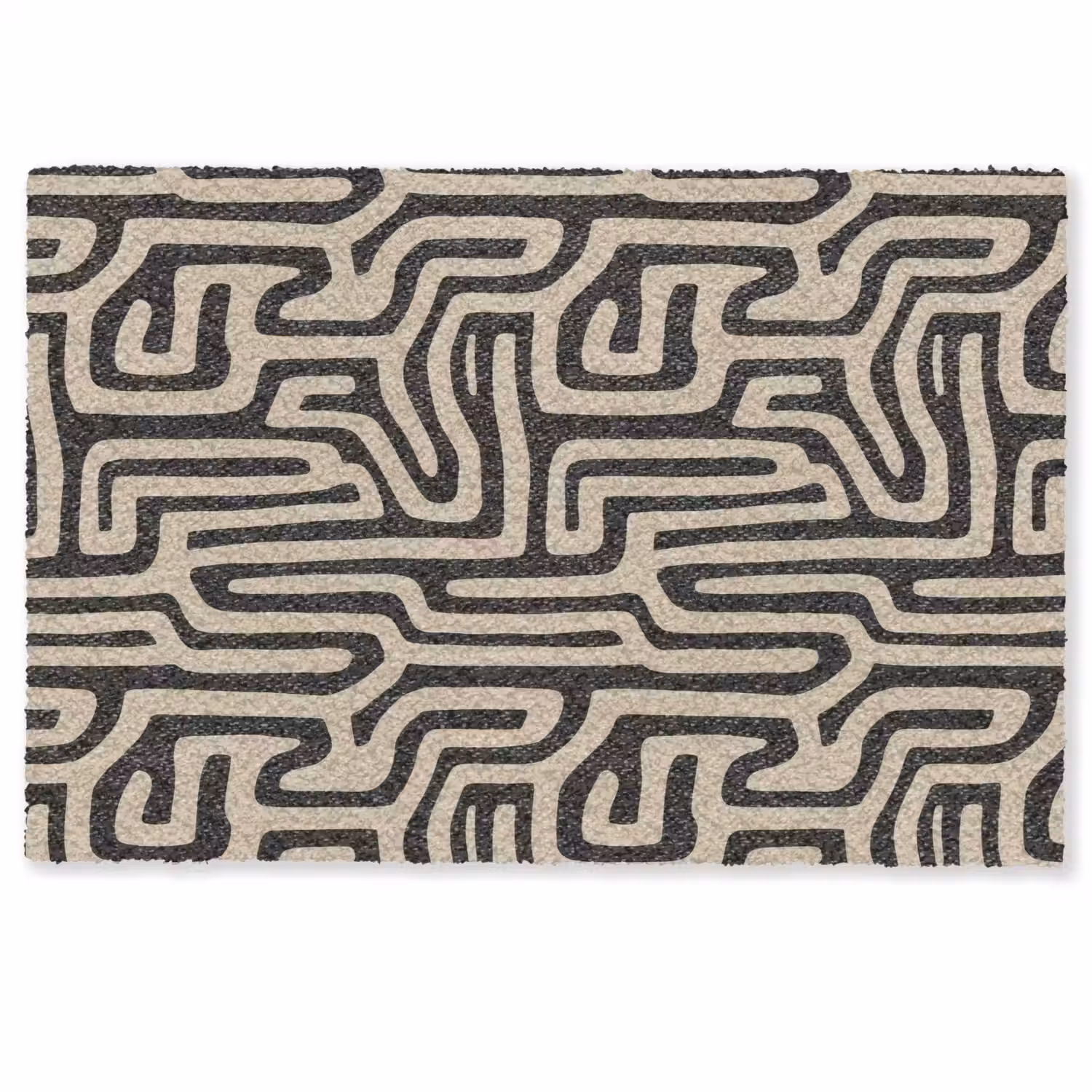 Grafisch - Lijnen - Zwart Deurmat klein 898 -zkaufland3d