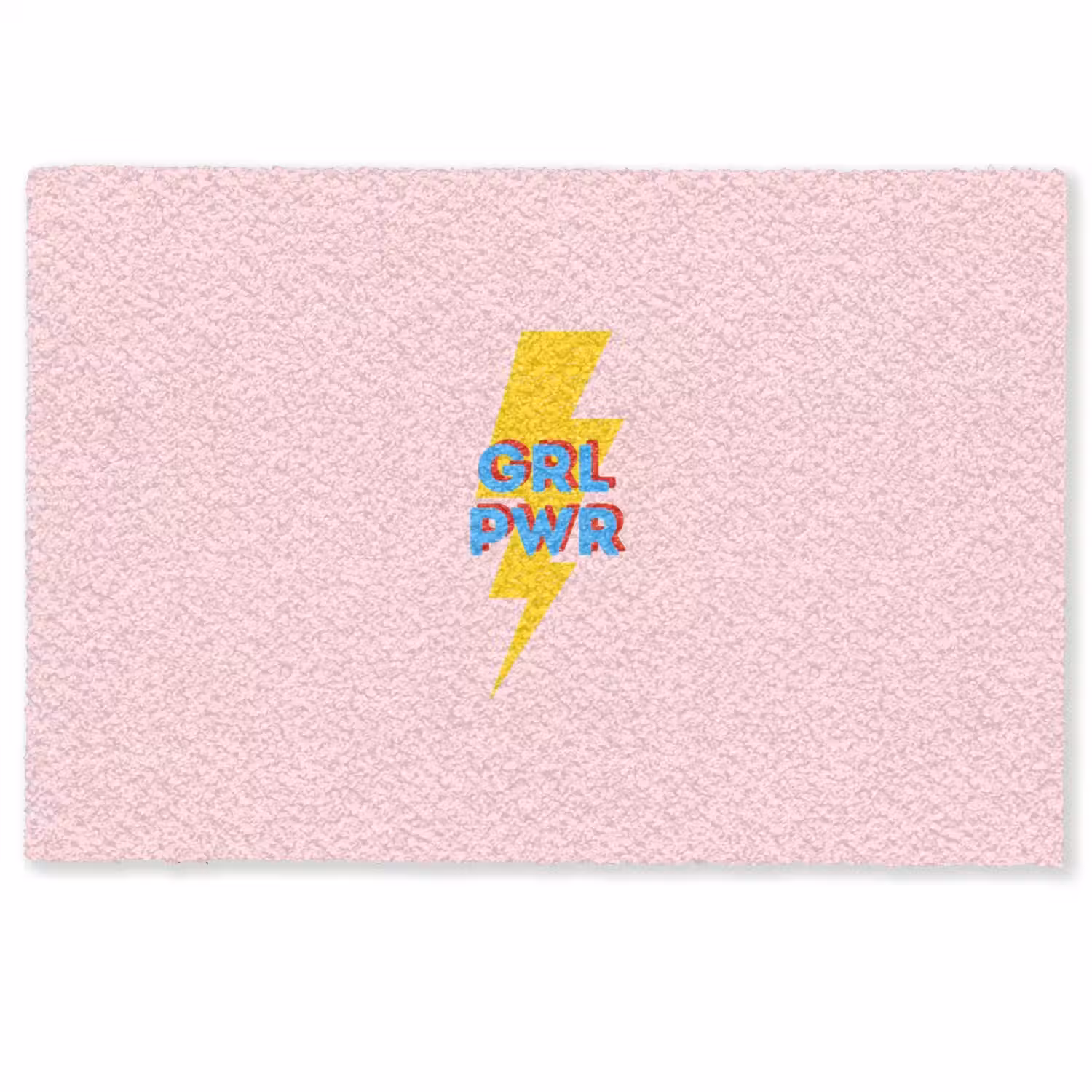 Grl pwr - Bliksem - Roze Deurmat klein -zkaufland3d