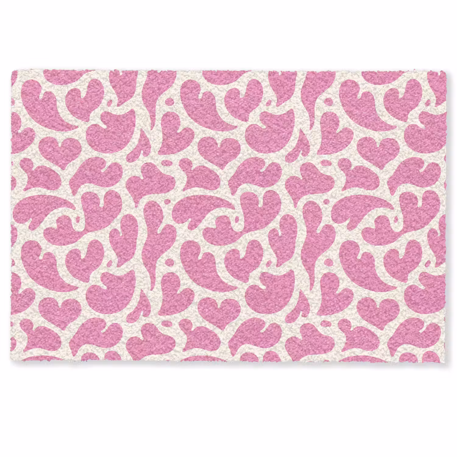 Hartjes - Print - Roze - Wit Deurmat klein -zkaufland3d