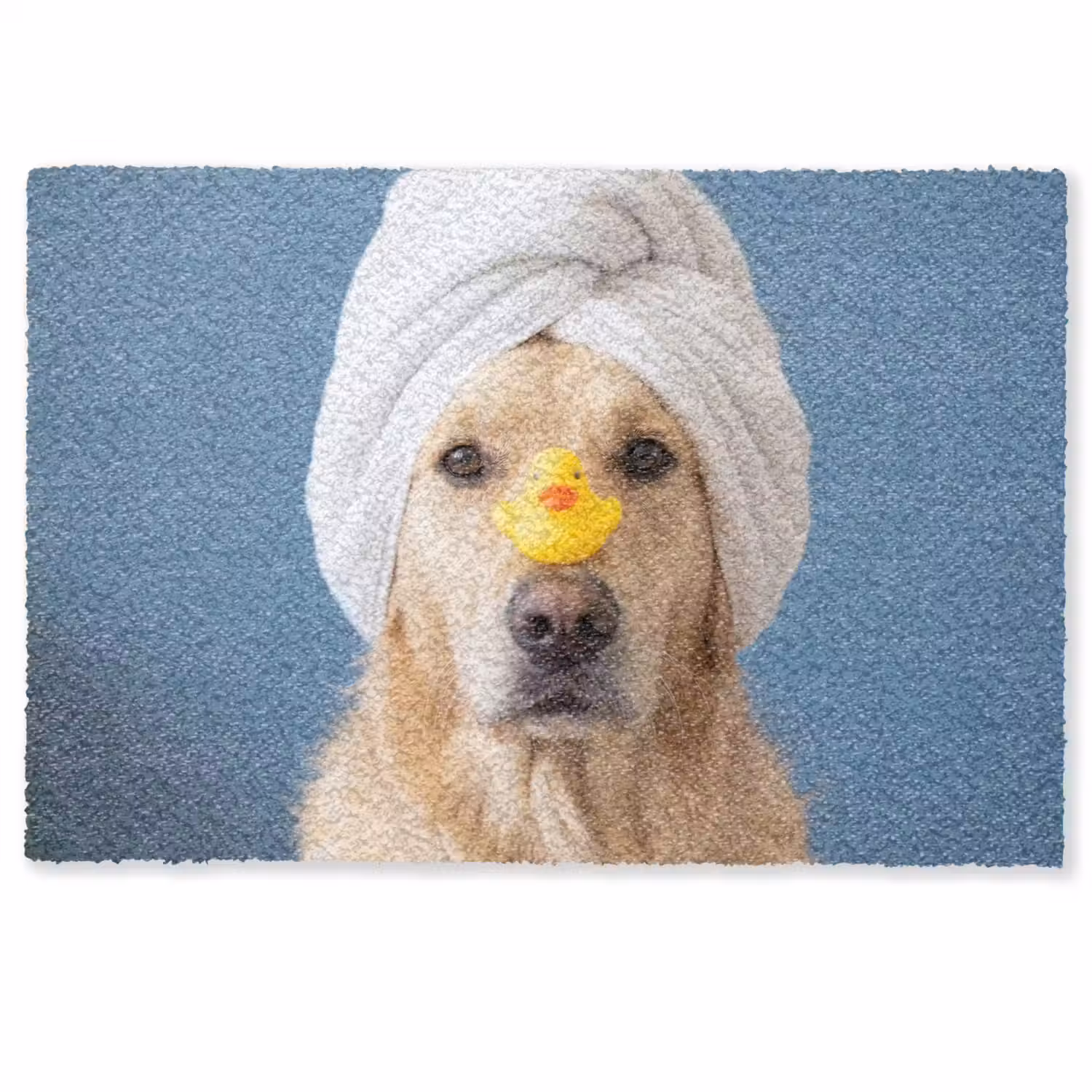 Hond - Badeend - Geel Deurmat klein -zkaufland3d