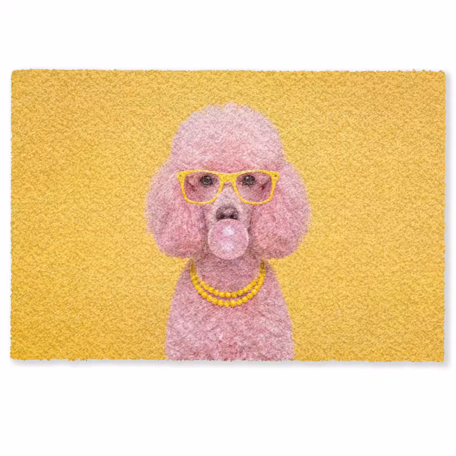 Hond - Kauwgum - Dieren - Modern - Roze Deurmat klein -zkaufland3d
