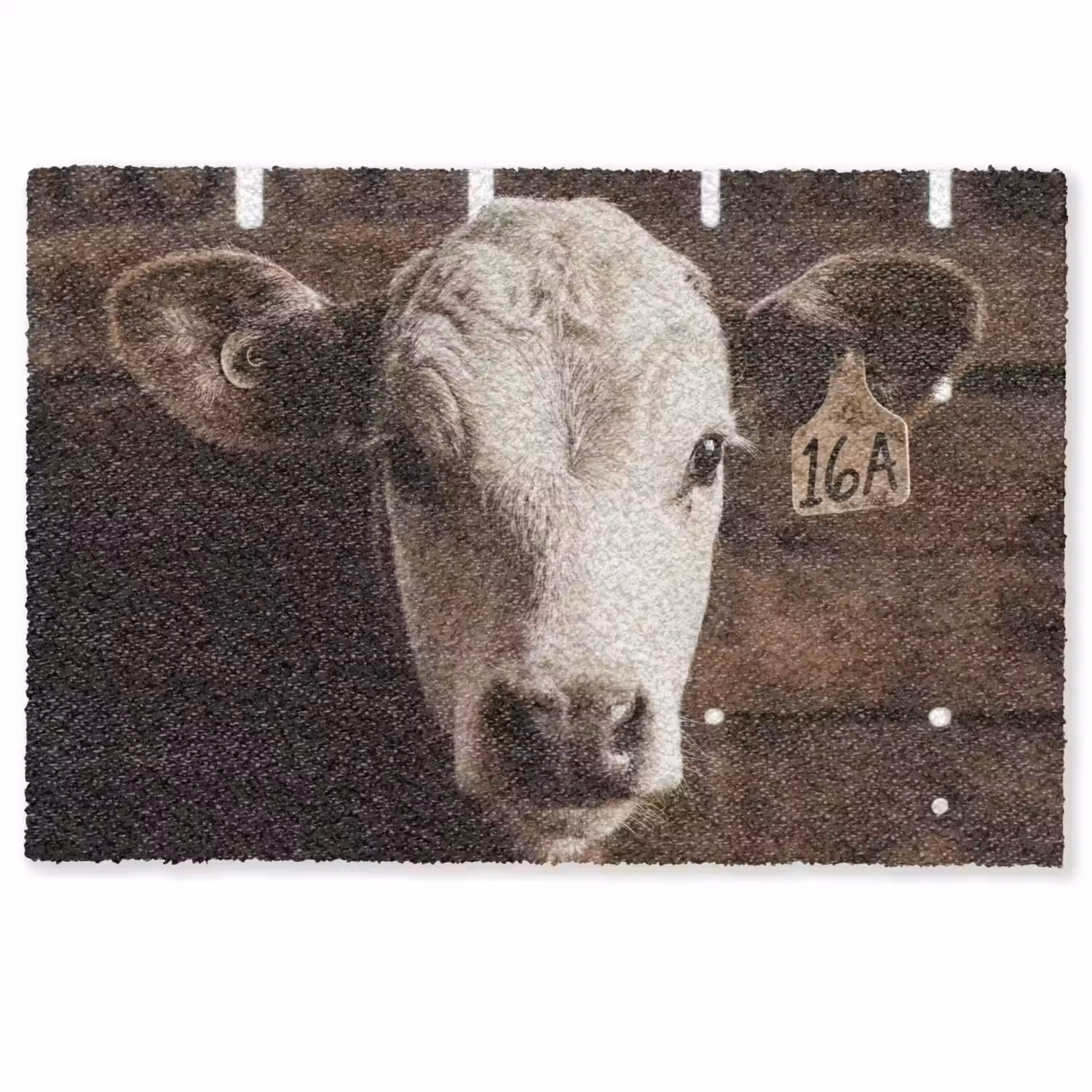 Kalf - Oormerk - Houten stal Deurmat klein -zkaufland3d