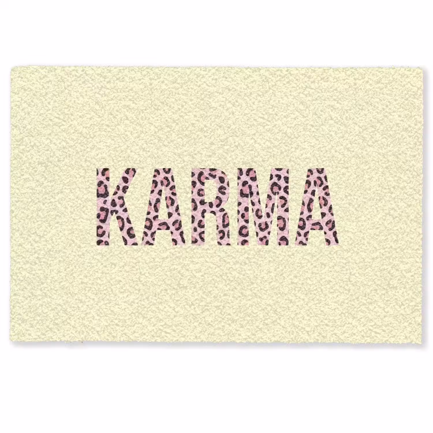 Karma - Luipaardprint - Geel Deurmat klein -zkaufland3d