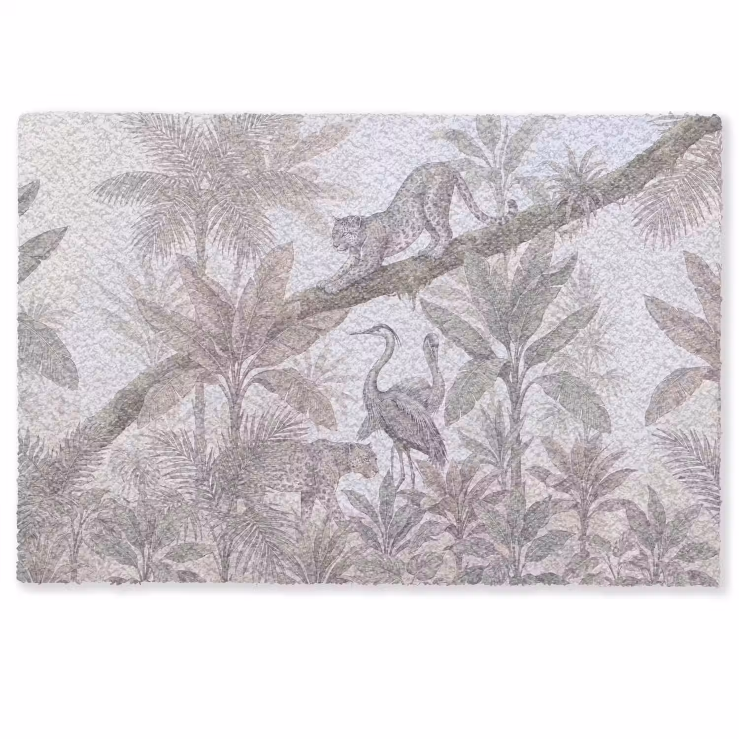 Kat - Vogel - Jungle - Illustratie - Dieren Deurmat klein -zkaufland3d