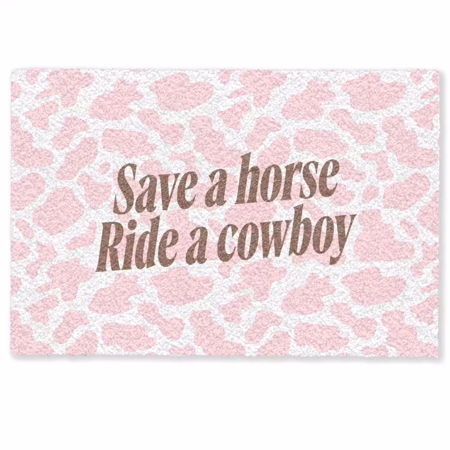 Koeienprint - Roze - Cowboy - Horse Deurmat klein -zkaufland3d