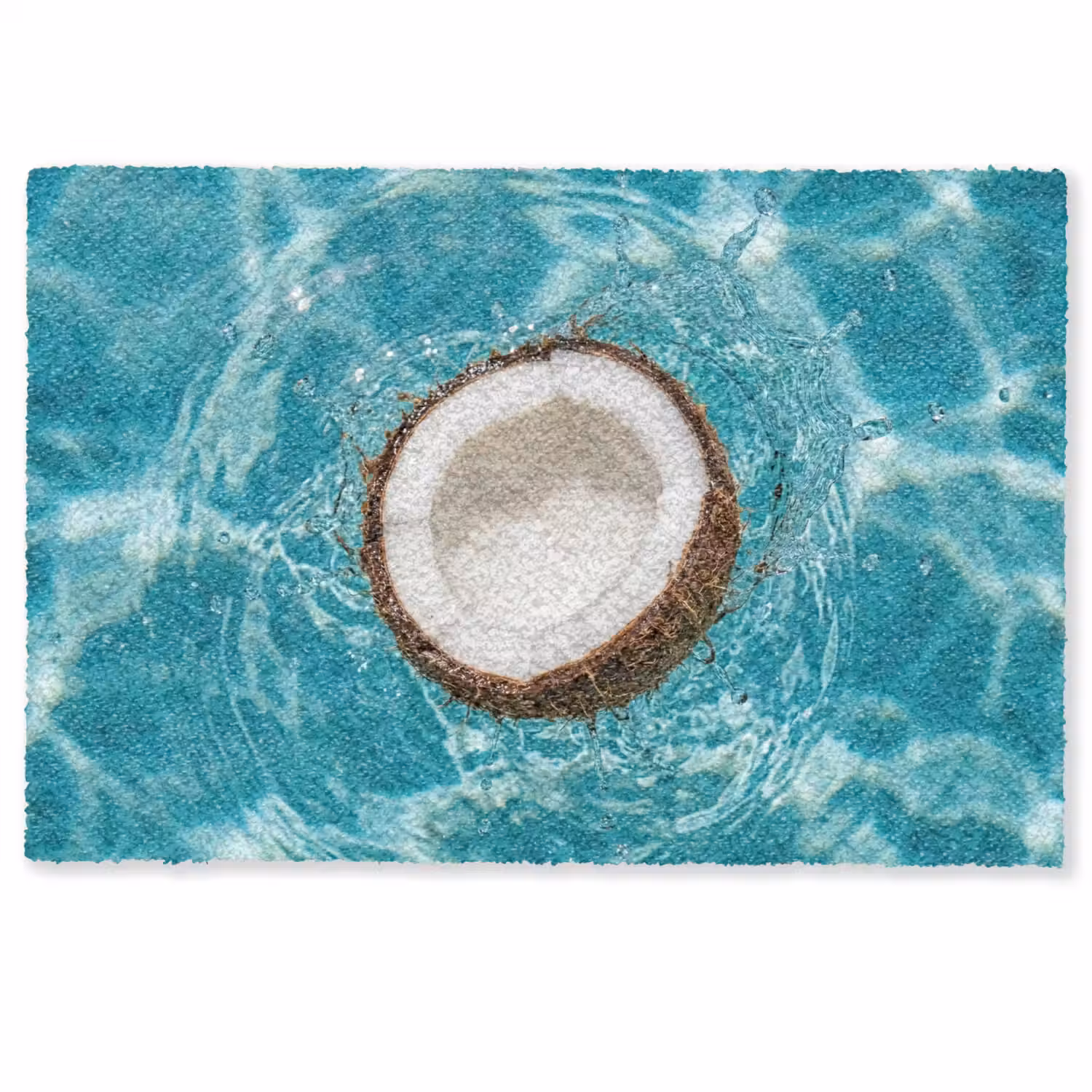 Kokosnoot - Water - Wit Deurmat klein -zkaufland3d