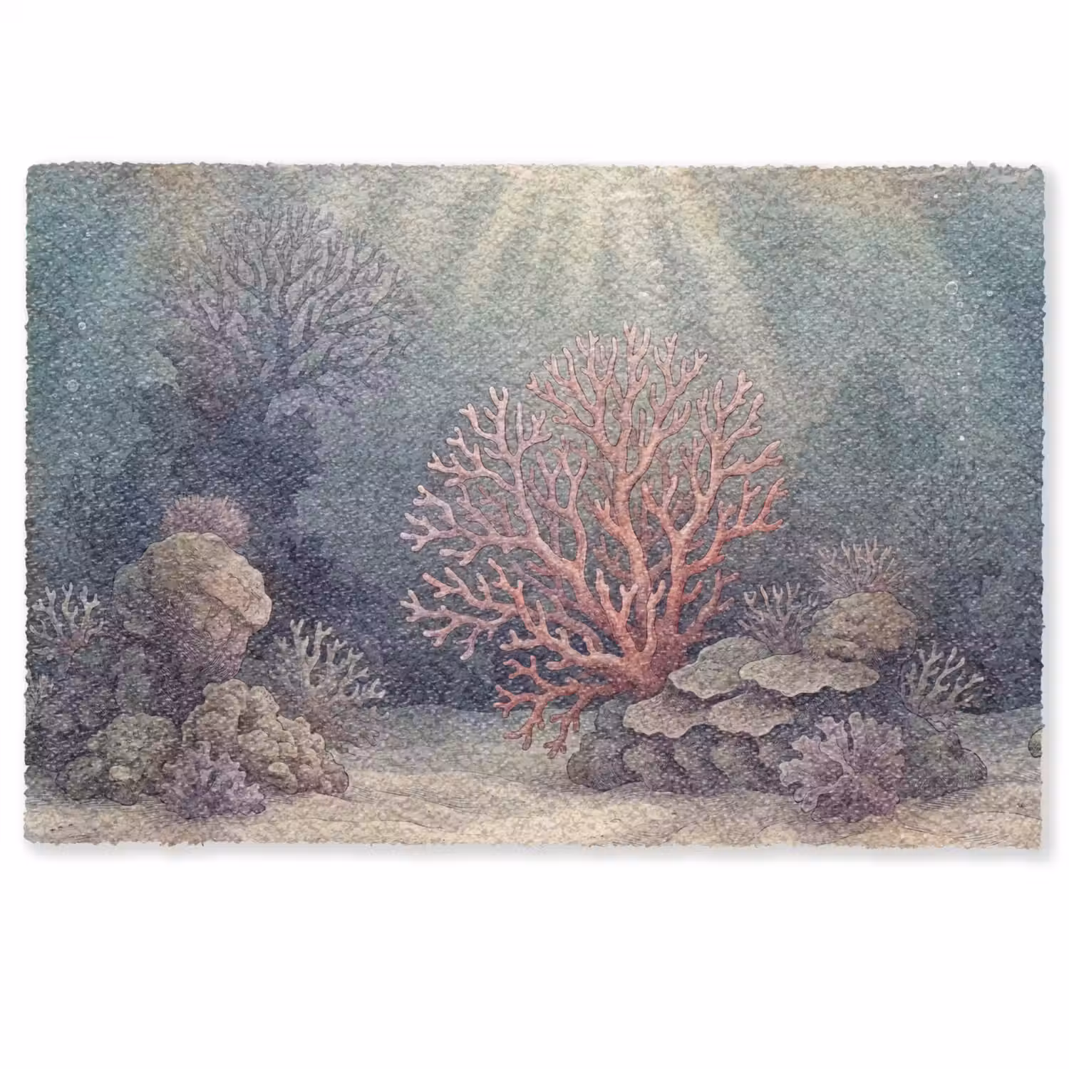 Koraal - Onderwater - Natuur - Roze Deurmat klein -zkaufland3d