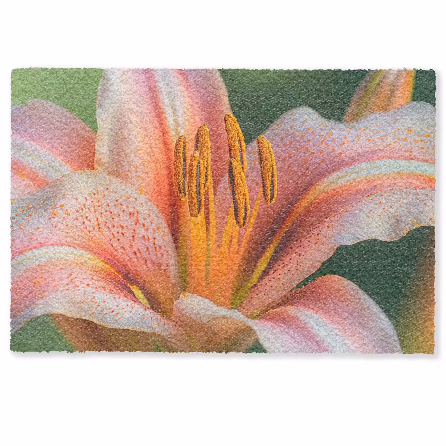 Lelie - Close up - Lichtroze Deurmat klein -zkaufland3d