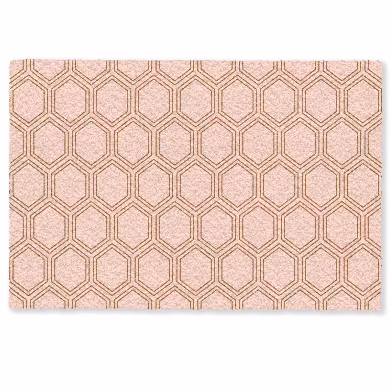 Lichtroze - Patroon - Symmetrisch Deurmat klein 898 -zkaufland3d