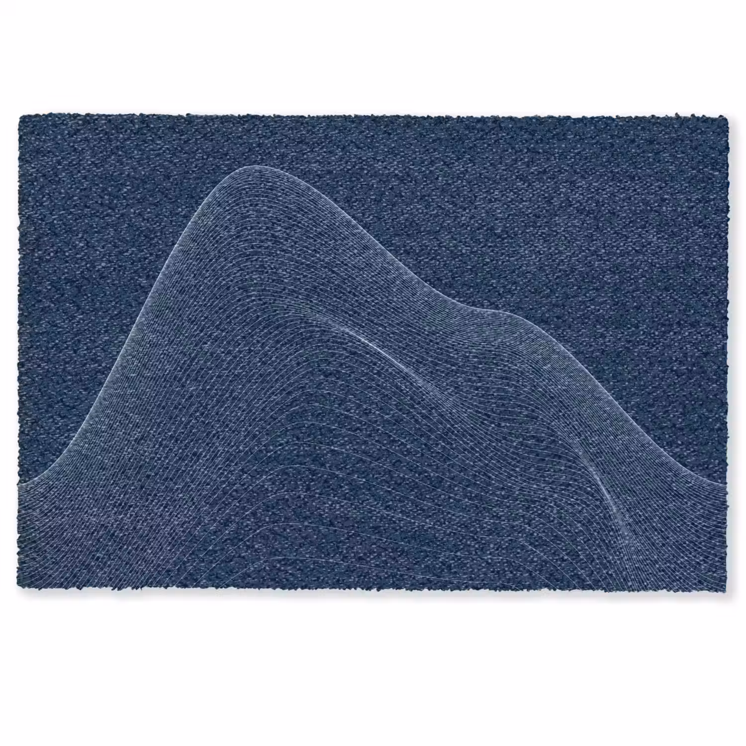 Lijnen - Abstract - Blauw - Wit Deurmat klein -zkaufland3d