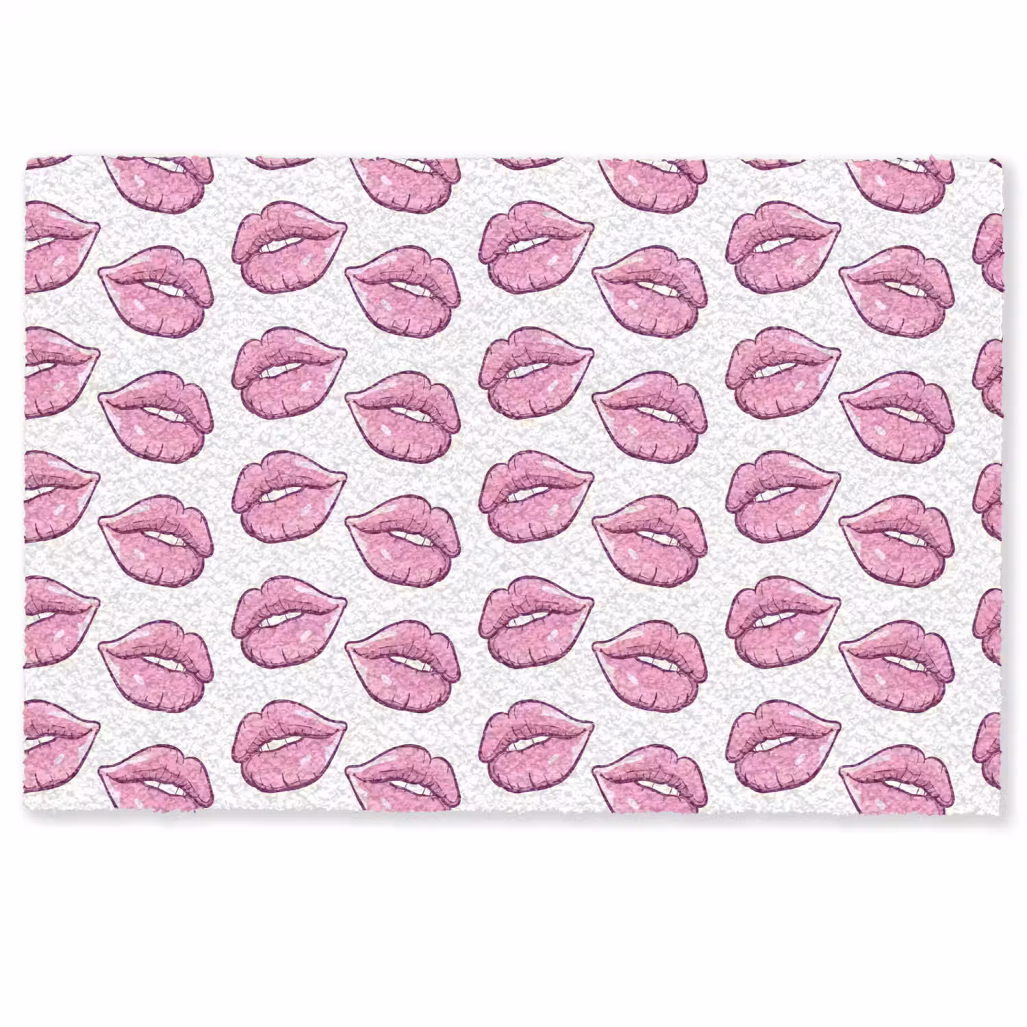 Lippen - Patroon - Roze - Wit Deurmat klein -zkaufland3d