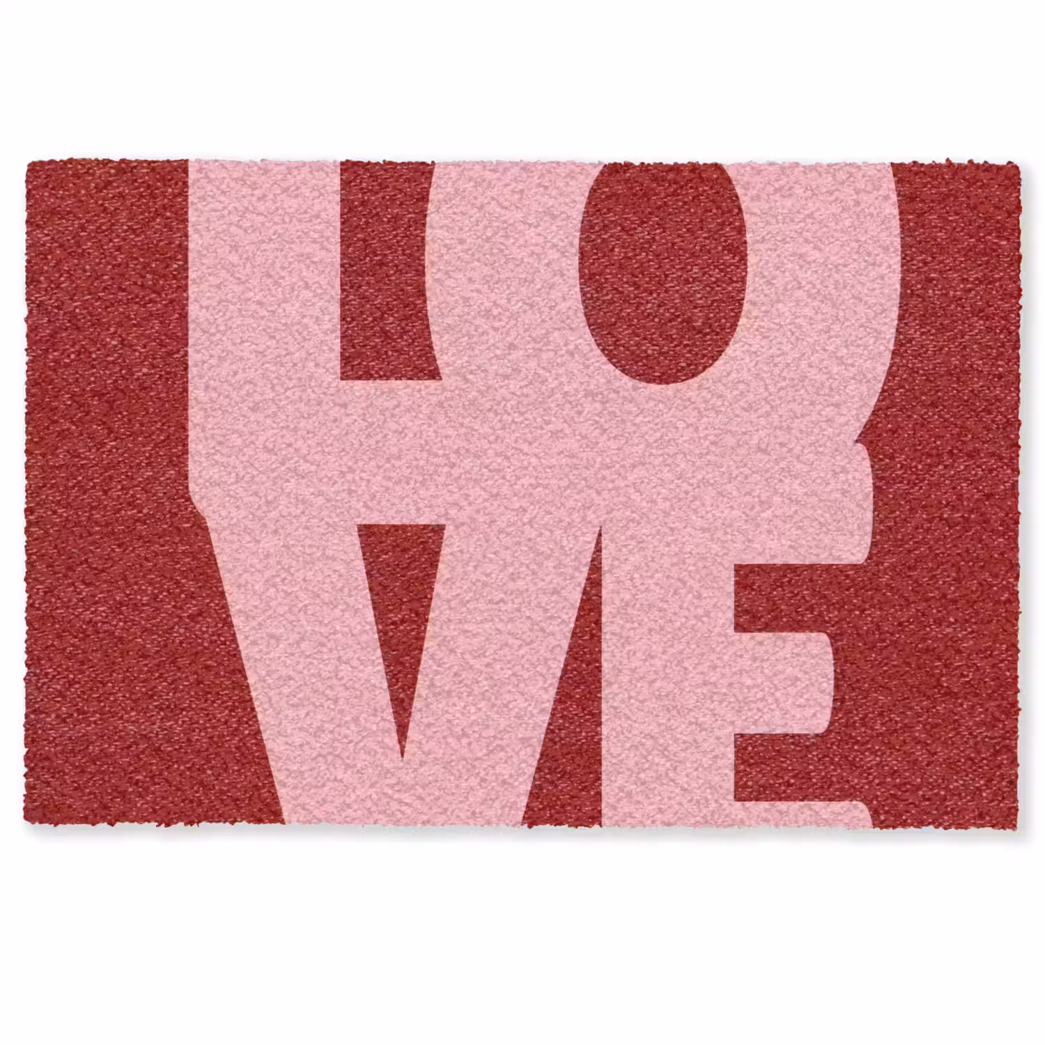 Love - Rood - Blokletters Deurmat klein -zkaufland3d