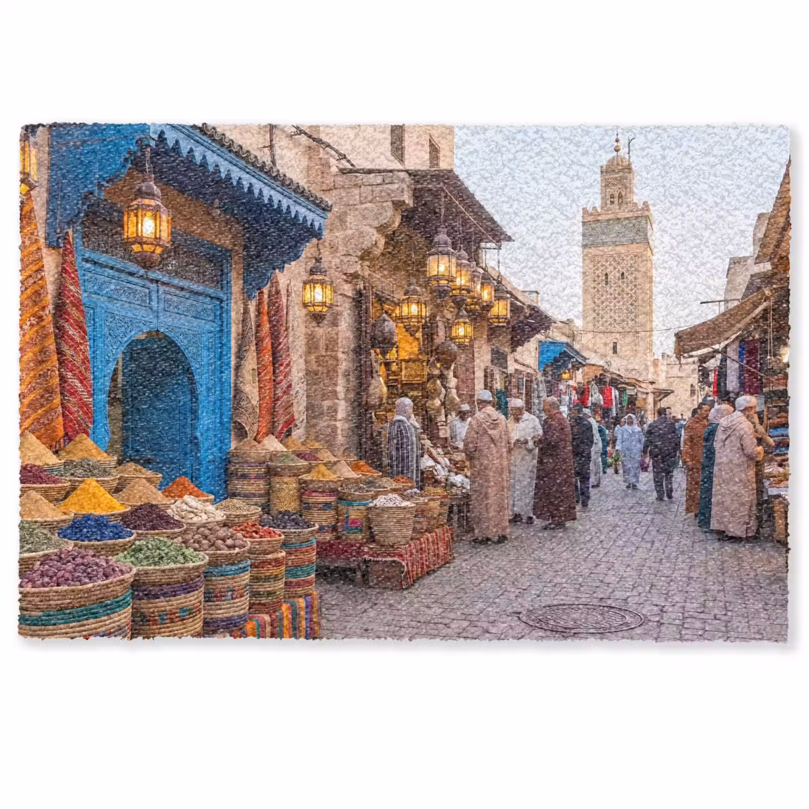Deurmat - Markt - Oosters - Kleurrijk - Markt - Oosters - Kleurrijk Deurmat klein